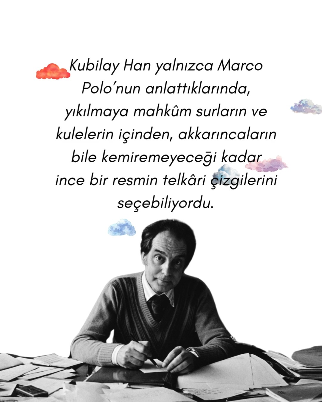 Telemak #44 / Yeni Kitap 📢
GÖRÜNMEZ
KENTLER' İ
OKUMAK
Sınırlı Mekânda Sınırsız İmkânlar
Editör: Abdullah Başaran
Calvino 1972’de yoktan elli beş şehri yaratalı beri kâğıdın üzerindeki mürekkep yer değiştirir oldu: Görünmez Kentler’in sayfalarında “mekân” ve “rüya” birbirlerinin yerine geçer hâle gelene kadar tekrar tekrar doğuyor. Jeanette Winterson "Görünmez Kentler okuma şeklimizi ve şiir ile nesir arasındaki dengede nelerin mümkün olabileceğini değiştirdi" diyordu. Bu derleme tam da metnin imal ettiği bu imkânlara dair on altı soruşturmayı havi: 400 sayfa boyunca, felsefeden mimariye, karşılaştırmalı edebiyattan turizme, poetikadan göstergelere, Marko Polo’nun rivayetlerini görünürün eşiğine getiriyor bu teşebbüsler.
Katkı Sunanlar
Abdullah Başaran • Emirhan Kurtuluş • Bülent Ayyıldız • May C. Peckham • Esma Yayla • Beyza Yıldız • Meltem Bali • Mary C. Rawlinson • Barışcan Demir • Mihriyenur Yetik • Betül Sarı & Oktay Orhun • döndü şahin & Barışcan Demir • Martin Mclaughlin • Aydan Aksakal Çakır • Merve Yalçın Pelit • Hacer Meryem Kor • Sümeyye Yıldız
