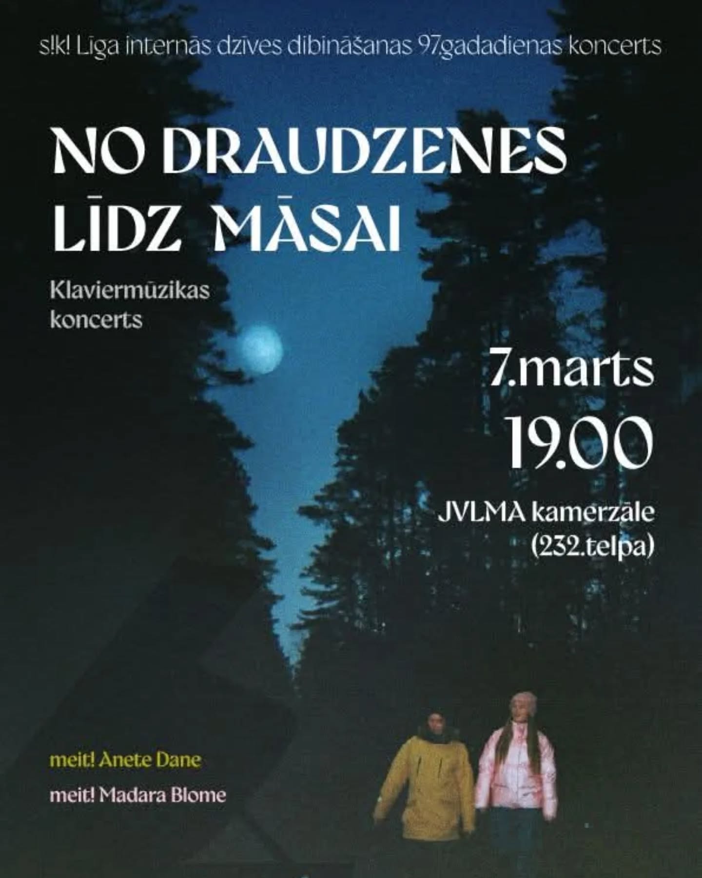 Jau nākam piektdien 7. martā plkst. 19.00 @muzikas_akademija kamerzālē tiekamies mūsu meit! meit! 🌼 @anete_dane un 🌼 @madara.blome krāsu koncertā!
Koncerts marta sākumā ir tradīcija, ko līgas aizsākušas jau pagājušā gadsimta trīsdesmitajos gados, lai atzīmētu S!K! Līga internās dzīves dibināšanas dienu!🎆
🤎❤️💛 S!K! Līga ir vienīgā korporācija, kurā, lai kļūtu par pilntiesīgu tās locekli, kā daļu no sevis pierādīšanas būt cienīgam korporācijas krāsu nesējam, ir iespējams izvēlēties starp referāta rakstīšanu, izstādes veidošanu vai koncerta organizēšanu!
Vivat, crescat, floreat!!! 🌿