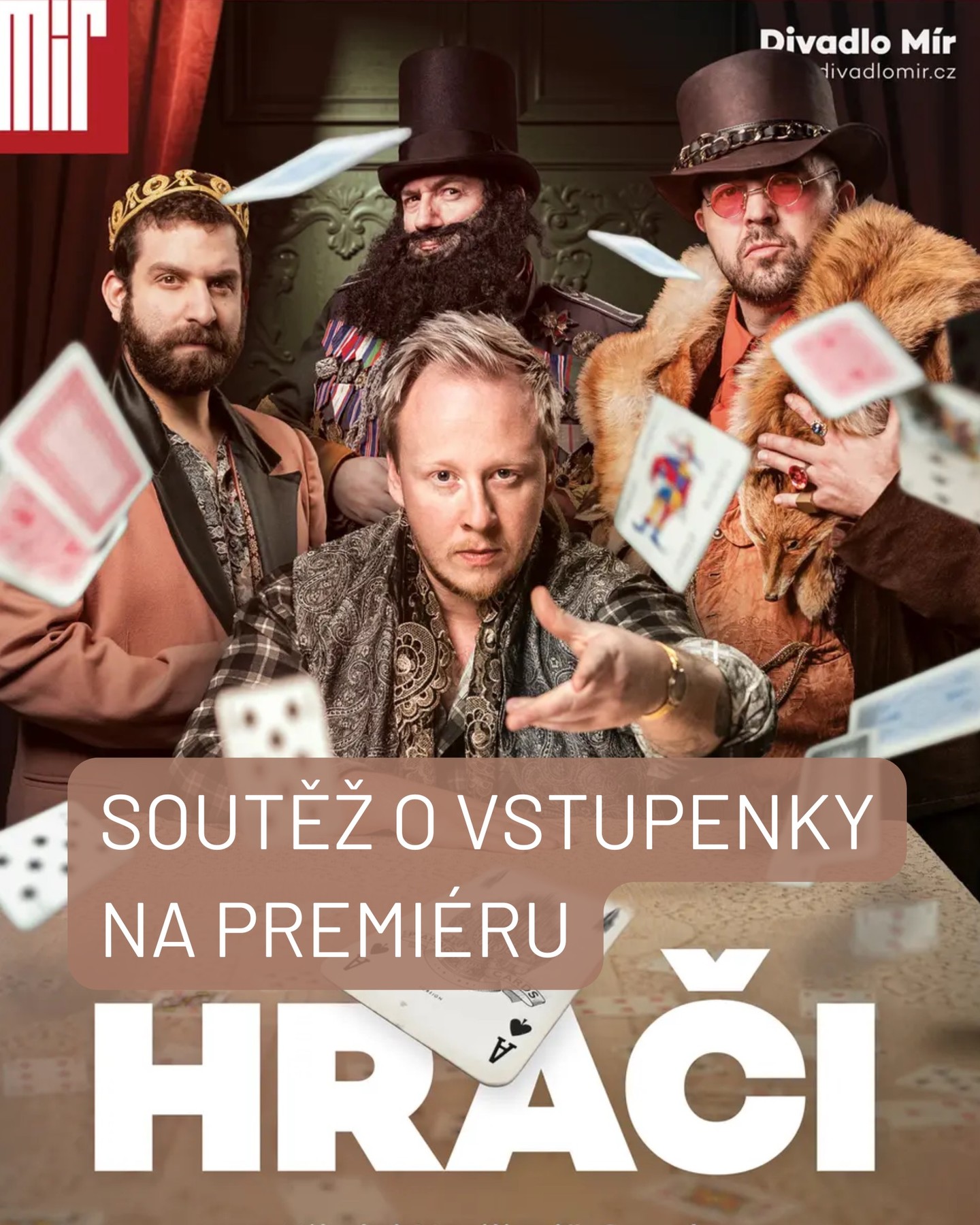 🎭 Chcete zažít večer plný napětí, strategie a skvělého humoru? 🎭 Máme pro vás jedinečnou šanci vyhrát dva lístky na zcela vyprodanou premiéru hry Hráči v Divadle Mír! Více informací a šanci zapojit se najdete na našem LinkedIN profilu. Neváhejte, soutěž končí už 10. 3.! 🎟😊
https://www.linkedin.com/company/minefiostrava/
#mir #soutez #investice #minefi