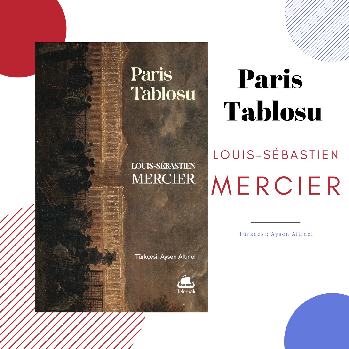 Telemak #46 / Yeni Kitap 📢
PARİS TABLOSU
Louis-Sébastien Mercier
Flanör’ün atası Louis-Sébastien Mercier, Paris’in kaosunu dolduran karakterleri, mekânları ve âdetleri haritaladığı Paris Tablosu’nu bitirdiğinde 12 cilt ve 3000 sayfayı aşan bir yekûn ortaya çıkmıştı. Yüzlerce konuda gözlemlerini aktaran Mercier devrim öncesi Fransa’sının, yani Ancien régime’in en büyük arşivini oluşturmakla kalmaz, “şehir hayatı” üzerine yeni bir edebiyatın da temellerini atar. La Bruyère’in yöntemini saray toplumundan sokaklara taşıyan Mercier, Balzac’tan Hugo’ya yeni bir neslin arşınlayacağı yüzlerce dünyayı, anlatılmayı bekleyen sonsuz mümkünü görünür kılar. Paris Tablosu’nda tasvir, yurttaşlık etiğine sadakat olarak yeniden formüle edilir ve “halk” sonunda ufuktan çıkıp sahnenin ortasındaki yerini alır.
Jeffry Kaplow'un önsözü & Aysen Altınel'in çevirisiyle / Şubat 2025, 420 sf. / Kapak & Dizgi: Fatih Mutlu