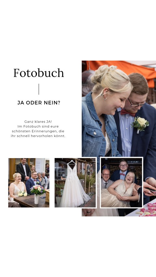 Braucht man wirklich ein Fotobuch von der Hochzeit?
Stell dir vor: Es ist ein gemütlicher Abend, die Kerzen flackern sanft, ein Glas Wein steht auf dem Tisch und du greifst nach einem Buch. Doch es ist kein gewöhnliches Buch - es ist euer Hochzeitsfotobuch. Du schlägst es auf und bist sofort wieder dort: der Moment, als du "Ja" gesagt hast, das Lächeln deines Partners, die Freudentränen der Gäste.
Jetzt mal ehrlich: Wie oft setzt du dich vor deinen PC, fährst die Festplatte hoch und scrollst durch die Ordner mit euren Hochzeitsbildern? Genau! Viel zu selten. Und das ist der Punkt: Eure schönsten Erinnerungen gehören nicht versteckt auf einer Festplatte, sondern in ein Fotobuch - zum Blättern, Staunen und Träumen.
Ob du es von einem Profi erstellen lässt oder du dir die Zeit nimmst und selbst gestaltest ist völlig egal. Was zählt, ist, dass du eure Geschichte festhälst - auf Papier, zum Anfassen, zum Fühlen, für die Ewigkeit.
Und jetzt du:
Wie stehst du zu Fotobüchern? Liebst du es, Erinnerungen auf Papier zu bringen oder bleibt bei dir alles digital? Schreibt mir in die Kommentare - ich bin gespannt auf eure Meinung! 👇
PS: Vielleicht wird das der perfekte Anlass, endlich mal wieder in Erinnerungen zu schwelgen 🧡
#fotoliebe
#fotobuch
#fotografmünchen
#hochzeitsfotografmünchen
#hochzeitsreportagemünchen
#hochzeitsdienstleister
#hochzeitsbilder
#hochzeitsfotos