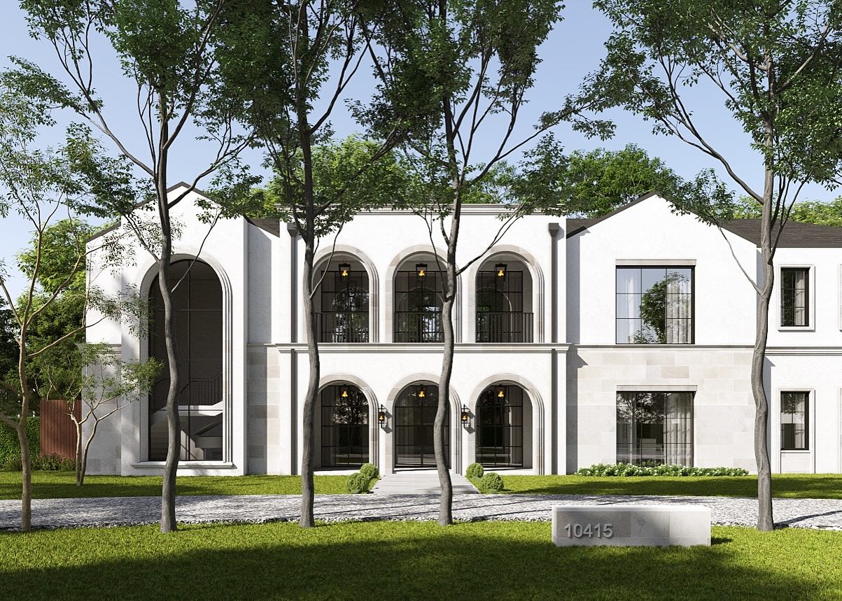 Excited to share our design for Westlawn #2 project featuring graceful arches and grand, dramatic elevations.
An elegant gravel circular driveway, lined with trees, adds a touch of mystery and charm.
Construction & Interior Design : @me.development