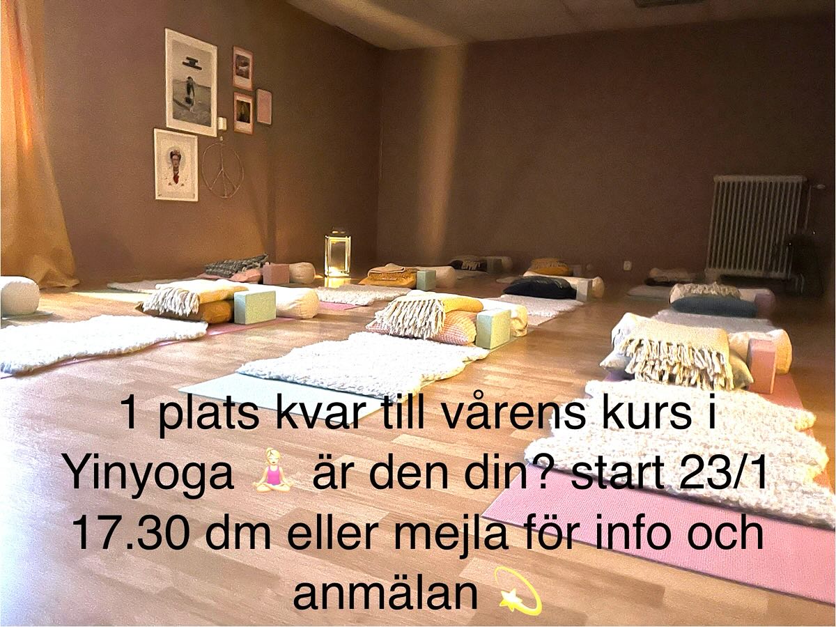 Och har du inte möjlighet att signa upp dig på hela kursen, så finns det ett par plaster varje vecka för dig som vill droppa in när andan faller på ✨ (dm/mejl/sms för anmälan)