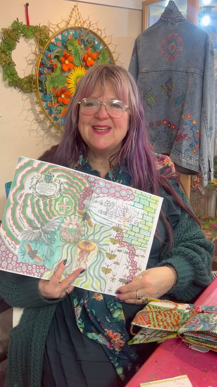 Fancy turning a collage into a piece of textile art?
Join Marian and I for this fun 2 day workshop in February and March. You’ll create a paper collage then transfer it into a fabric masterpiece with hand stitching, colour and beads.
All the info is on the website