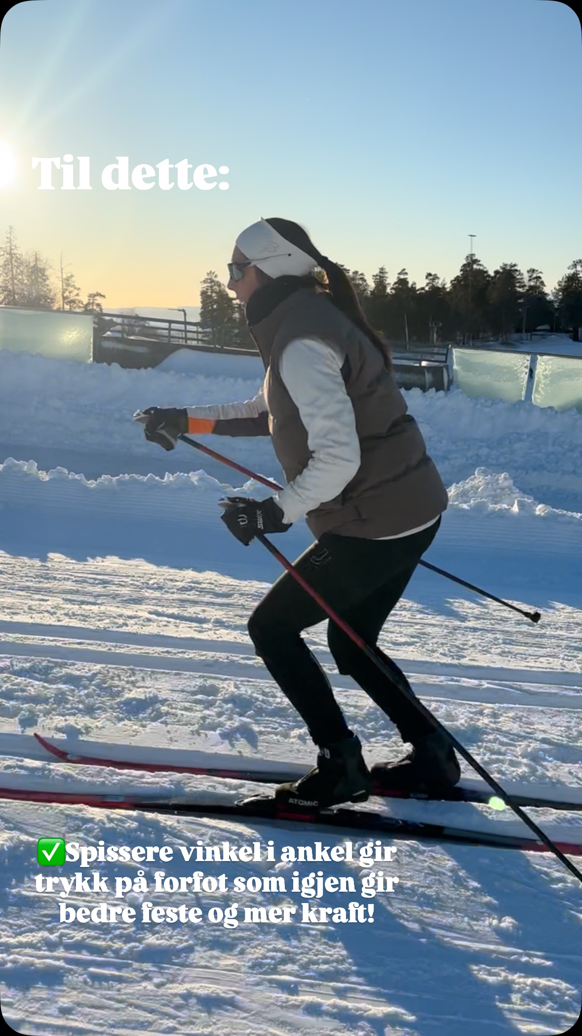 Dette er fantastisk, men likevel typisk fremgang etter 1 skikurs! Opplev fremgang på teknikken du også, og meld deg på i dag🤩 holmenkollenskikurs.no