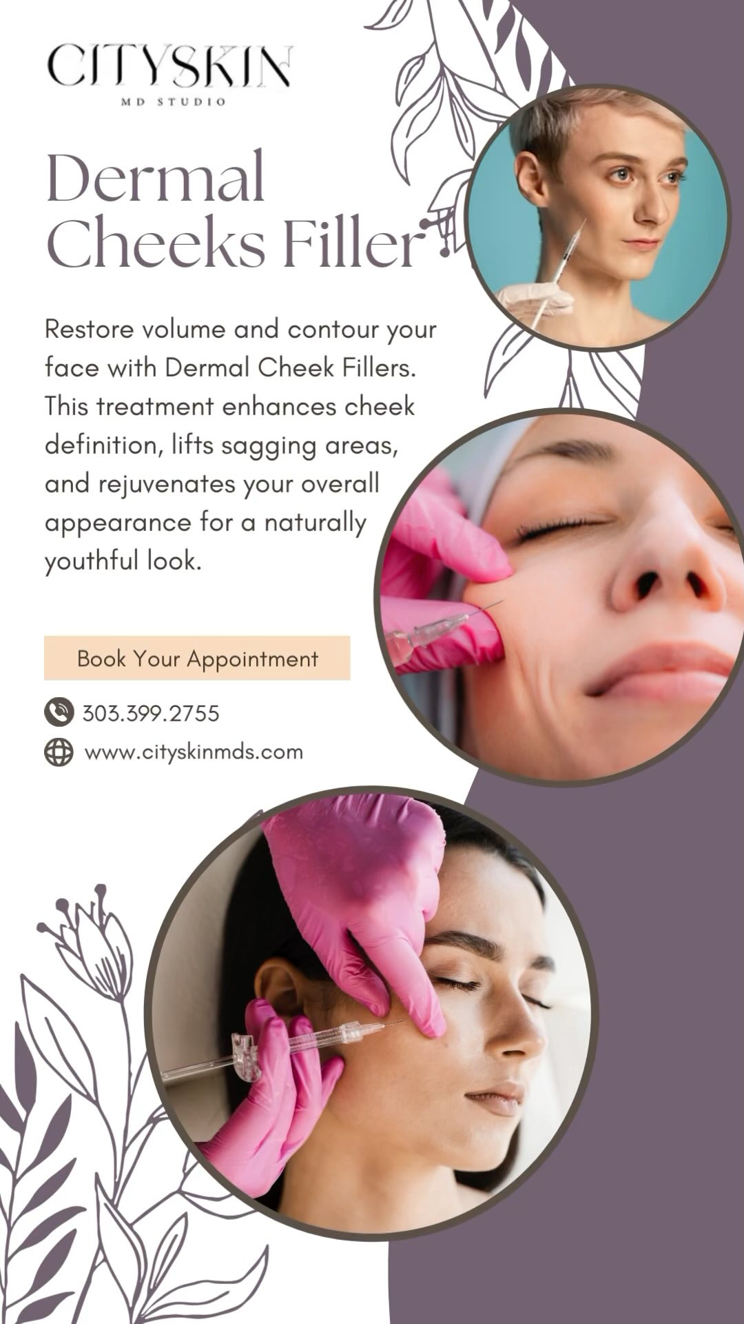 ✨ Enhance your beauty with Dermal Cheek Fillers! ✨ Restore volume, contour your face, and achieve a naturally youthful appearance. Rejuvenate and lift sagging areas for a refreshed glow. 🌟
📞 303.399.2755
💻 www.cityskinmds.com
#DermalFillers #CheekEnhancement #FacialRejuvenation #YouthfulGlow #AestheticTreatment #CheekContour #SkinCareGoals #NonSurgical #NaturalBeauty #VolumeRestoration #FaceLiftEffect #RejuvenateYourSkin #EnhanceYourLook #CosmeticEnhancement #SkinRejuvenation #HealthySkin #AgelessBeauty #LookYounger #FacialContours #BeautyGoals #ConfidenceBoost
