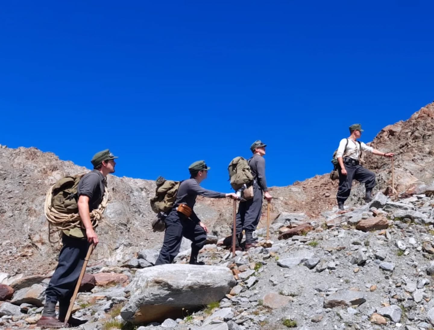 Our group did an mountaineer trip to Austria. There we wen't high up in the mountains to reach the top! We did alot of tours to different mountains around the erea. Some of the trips took about 3/5 hours of steep climbing until we reached the end. With our GBJ rucksacks filled we reach every top!
➖➖➖➖➖➖
#krieg #reenactmentgear #ww2 #pioniere #drk #officer #germany #deutschland #austria #worldwar2 #heer #Funker #ww2reenactment #mountaintroops #gebirgsjäger #sanitäter #nonpolitical #edelweiss #gbj #gebirgsjager #reenactors #reenactment #german #soldier #sanitater #jager #ww2german #reenactor #panzeralarm
📸© @geb.jag.r.100
➖➖➖➖➖➖
🔎We are a Gebirgsjäger reenactment group stationed in the Netherlands. We mostly participate in events in Belgium, the Netherlands and Germany. If you are interested in joining our group, you can send us a message!
➖➖➖➖➖➖
© All copyright belong to their respective owners
➖➖➖➖➖➖
⚠️ This page is Non-political,
Any comment inciting hatred, discrimination or violence will be deleted
➖➖➖➖➖➖
✏ Comment and tag your friends!
➖➖➖➖➖➖
Check out my kameraden:
@gebirgs.sanitats.abtl.95
@helferinnen
@historicalwarfareinc
@the_dutch_historian
@die_gespenster
@edelweissgruppe