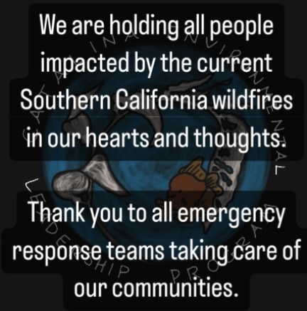 To all who are suffering from the devastation of these fires, we are thinking of you and your communities.