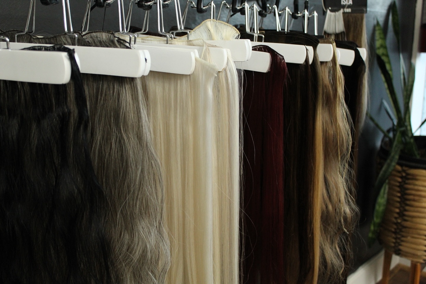 I love seeing all that beautiful hair on my wall 😍
#hairextensions #handtiedhair #covetandmane #salon705susanville #susanvilleca #ipreview via @preview.app