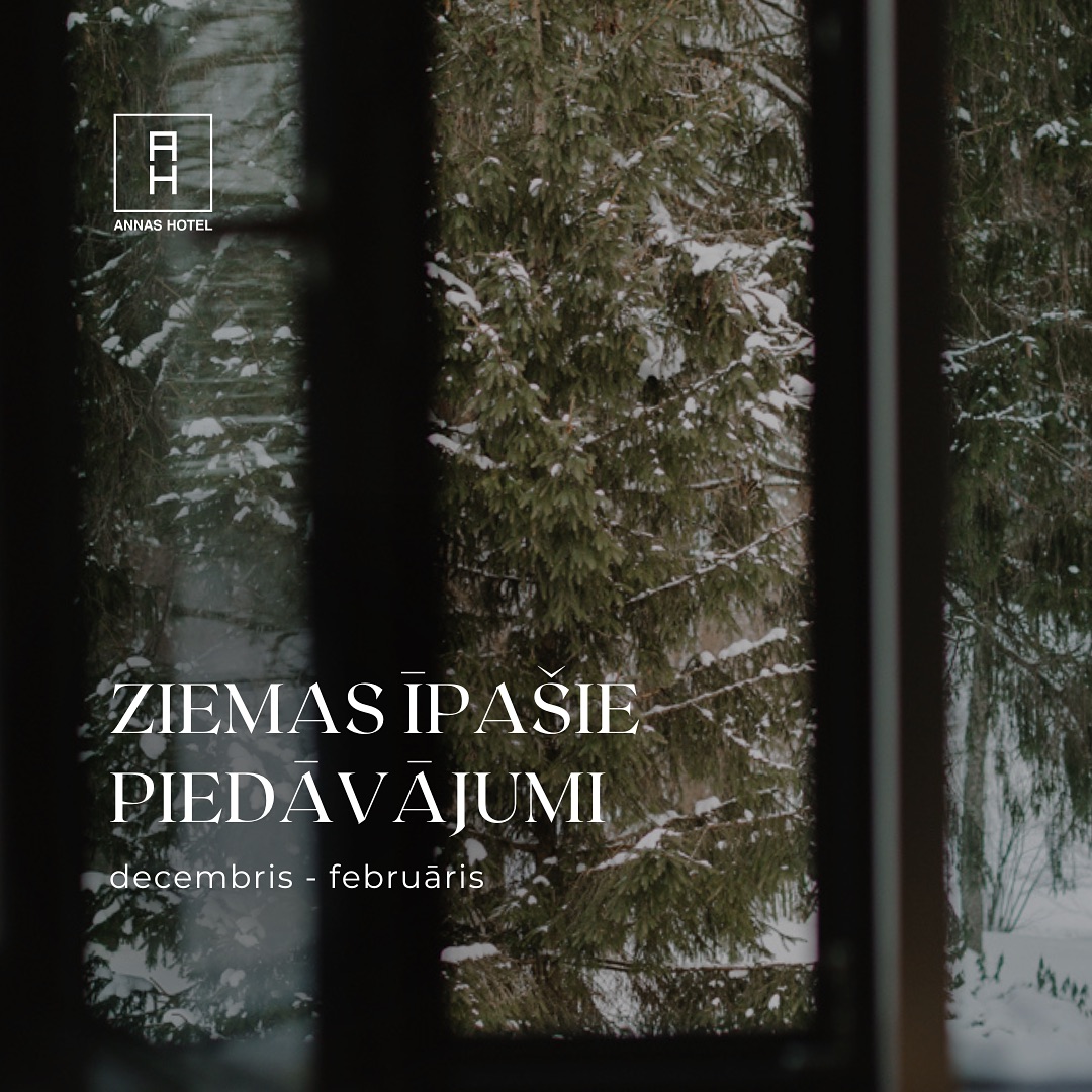 Ziemas sezona Annās vienmēr bijusi viesu īpaši iemīļota
- pēc garām parka pastaigām karsta vanna un gardas vakariņas restorāna ir īpaši svēts brīdis.
Savukārt, ja sniegs sasniedz mūs, te izskatās, kā pasaku valstībā, kur ragavām, slēpēm un ledus laukumam uz dīķa, tad ir īpaša nozīme ģimenes brīvdienās.
Arī ziemas sezonā esam sagatavojuši vairākus ĪPAŠOS PIEDĀVĀJUMUS, gan mierīgām brīvdienām nedēļas vidū, gan ģimeniskām aktivitātēm, gan romantiskām brīvdienām divatā ar relaksejošu ķermeņa procedūru un karsto ūdens baļļu muižas parkā zem zvaigznēm.
Vairāk par piedāvājumiem www.annashotel.com
Rezervē zvanot 67722288 vai rakstot anna@annashotel.com