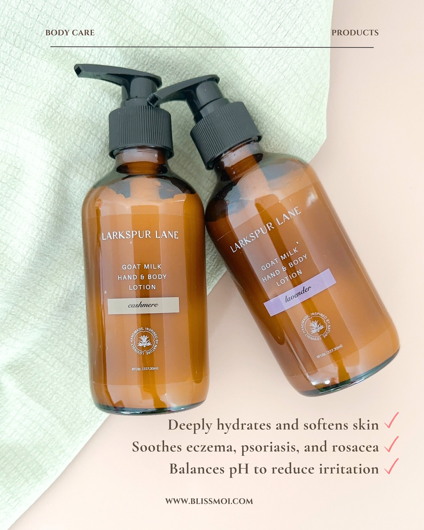 🌿 Say Hello to Ultimate Hydration with Goat Milk Lotion! 🐐✨
This lotion is not only a skincare favorite but also a household favorite in C’s family! Even her husband, who isn’t a fan of lavender scents, fell in love with our Lavender Goat Milk Lotion. 💜
But why choose goat milk lotion over regular options?
✔️ Matches skin’s pH to reduce irritation
✔️ High fat content for deep hydration & softness
✔️ Packed with Sweet Almond Oil, Avocado Oil, & Shea Butter for double the moisture
✔️ Rich in Vitamins E & B5 for healthy skin
✔️ Anti-inflammatory properties to soothe eczema, psoriasis, & rosacea
✔️ Lightweight & non-greasy—perfect for those who dislike heavy lotions!
✨ Plus, you’re supporting local small businesses with every bottle! 💛
#blissmoi #skincare #bodycare #goatmilklotion #products #giftbox #giftboxforher #giftboxformom #giftboxideas