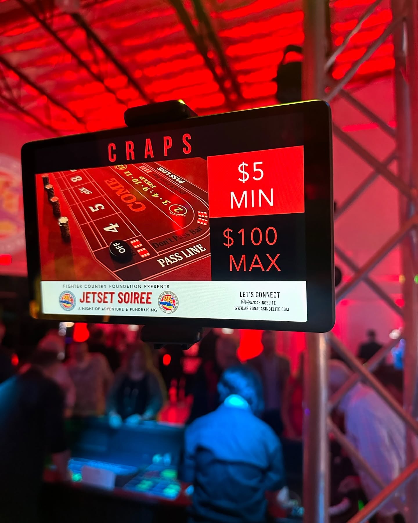 Add a little touch of magic ✨with our custom table displays – tailored to your event! Add your company logo, pictures, sponsors and more! #azcasinoelite #casinorentals #azevents #casinoparty