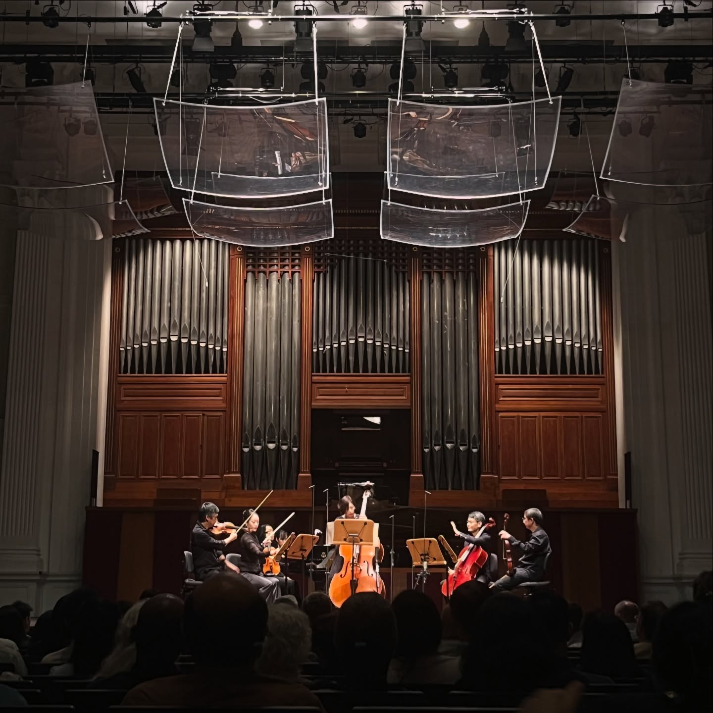 First concert of the year |
It’s been a while since I’ve had an evening alone with Music, not for analysis or study, but simply to enjoy and bask in its good vibrations.
I especially enjoyed Glazunov’s 5 Novelettes, with its harmonies that surprise me every time I thought it’s settled into a key, not to mention the folk-like melodies with tasteful modal interchange (always gets me!). Music by lesser-known composers have always tickled my brain in the best way after spending my foundational years listening to their more famous counterparts.
Going to concerts alone was something I picked up in secondary school. No friends were interested to attend, so I often went on my own and enjoyed them myself. As the years passed and I started studying music in earnest, it became a way for my ears to learn how instruments and harmonies interacted with one another, becoming inspiration for my own music.
Today, it’s become a relaxing reprieve. A wash of sounds over my tired ears, after listening to my current projects a gabazillion times. A way for my mind, tired from mixing and adjusting EQ and fx, to reset and not think of the live mix. (The wet acoustics in VCH is its own vibe)
If you’re still reading this, thank you for coming to my ted talk lol; have a wonderful start to the year:))