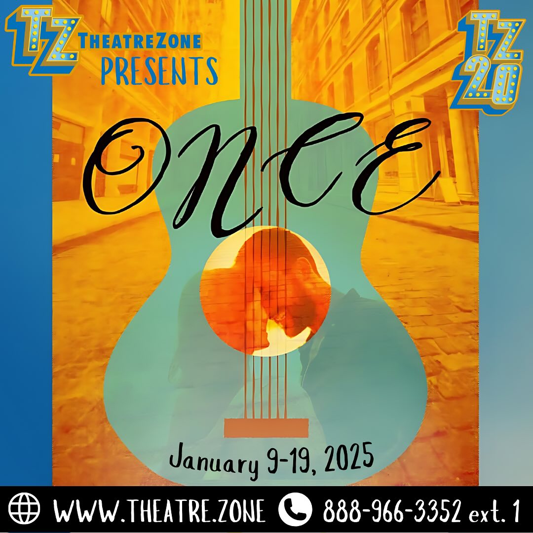 We open Once tonight in Naples at @theatre.zone and I’m so excited to have an audience experience this show with us.
This was an incredibly fast rehearsal process. We staged the entire thing in three days and I needed to be off book with all lines and music shortly after that. I’ve never played mandolin before, but can now proudly put on my resume that I do!
Such a thrill to finally be in this show after falling in love with it 14 years ago when I saw it on Broadway. Very thankful to be a part of it now.