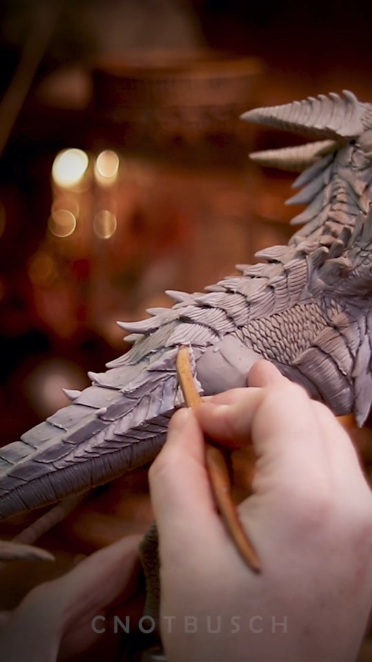 Free Sculpting Class - How to Sculpt a Dragon - NOW LIVE on TWITCH.TV/CNOTBUSCH! Today, I'm wrapping up the work on the legs and wings. We're nearing the finish line and will soon begin the first painting class for this piece.
Join me every Sunday from 9am to 11am CDT.
For all the materials, just head over to my Discord » discord.gg/cnotbusch and check out the pinned message in the cnotbusch school channel!
You can catch all the VODs for this class later on Twitch.
I’ll be giving live feedback during the stream! Feel free to ask questions, share your progress on Discord, and pick up some expert tips along the way. Can’t wait to see you there!
#SculptingClass #freeclass #polymerclayy #clay #sculpture #class #howtosculpt