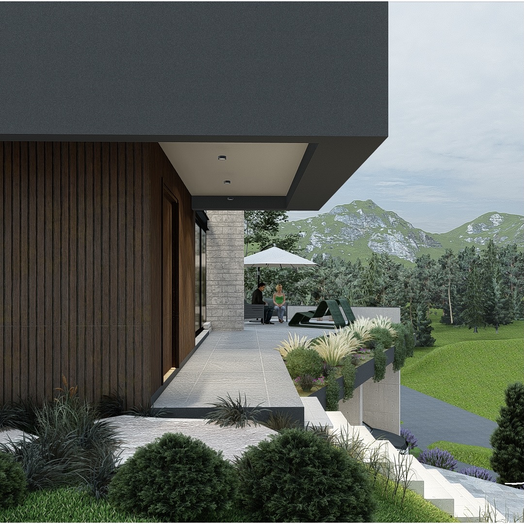 Cada projeto que desenvolvemos busca a união perfeita entre a estética da construção e o ambiente externo. Nesta residência, a fachada com revestimento ripado e o teto reto formam uma base sólida e elegante, enquanto o paisagismo externo se entrelaça suavemente, criando uma transição natural e fluída.
As linhas simples e imponentes da fachada são complementadas pelas curvas e texturas do jardim, tornando o ambiente ainda mais acolhedor e convidativo.
A relação entre arquitetura e paisagismo é essencial para criar espaços que não apenas impressionam, mas que também oferecem qualidade de vida.
✨ O paisagismo não é um simples detalhe, mas sim uma extensão da casa, criando uma continuidade entre o interior e o exterior.
💬 Como você imagina a integração entre o design e a natureza na sua casa