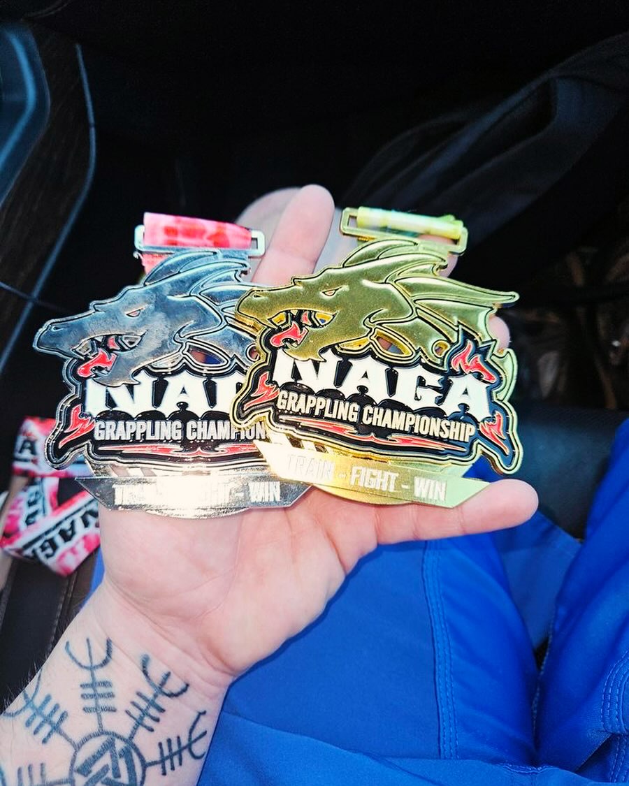 Congrats to Atos LC’s Cade Bordelon for his gold in Nogi and silver Gi at Naga this past weekend. Outstanding work Cade!! ⚔️🛡️⚔️ #teamatos
