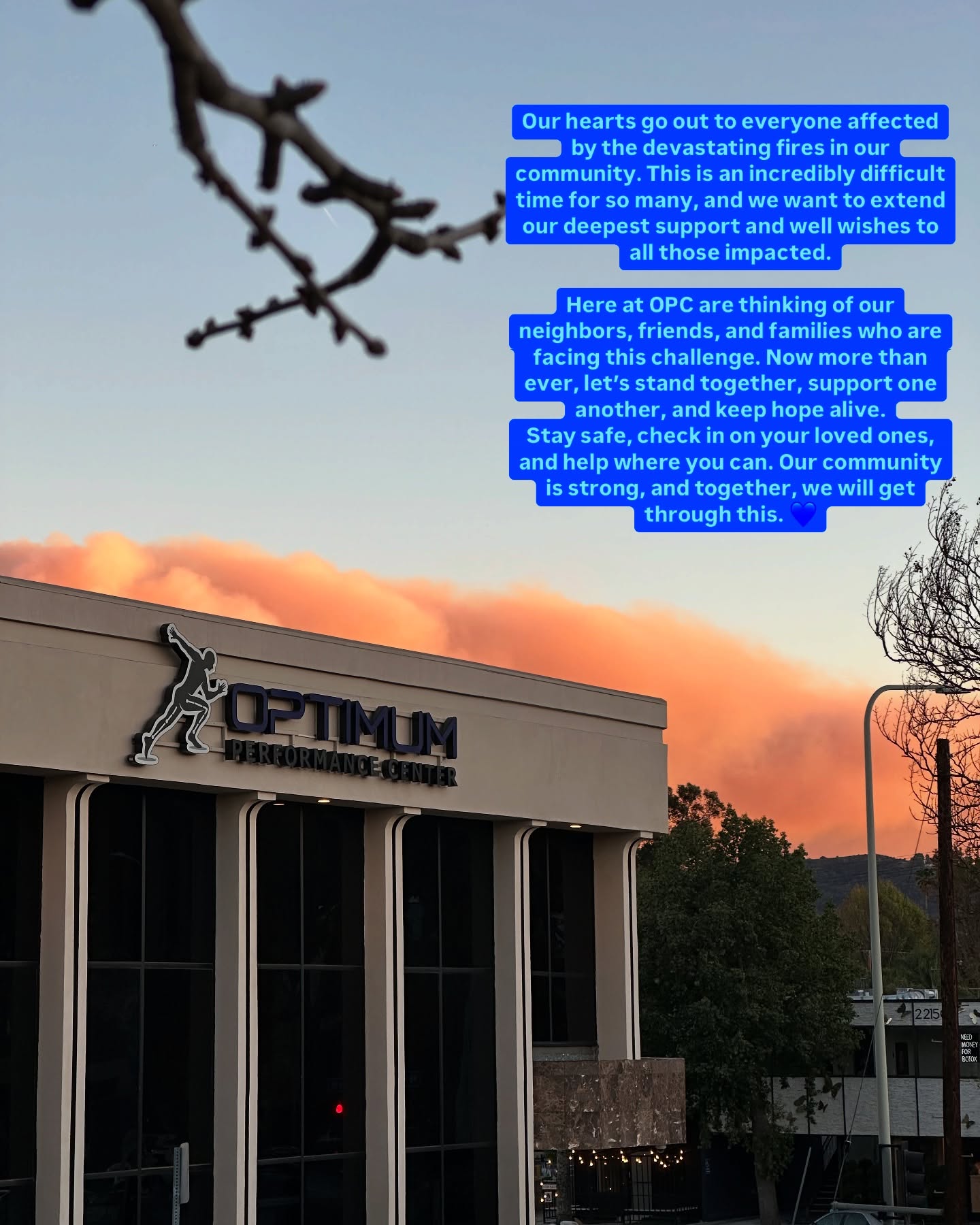 Sending our love and strength to everyone impacted by the fires. In times of hardship, we stand together—support your neighbors, check on loved ones, and stay safe. Our community is strong, and we will rise through this. 💫💙