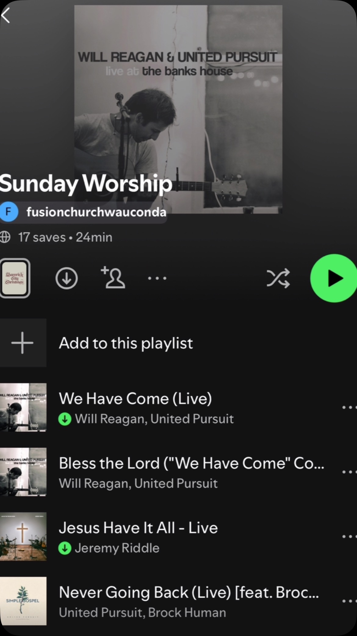 Sunday worship for January 12! Find the playlist in our link in bio 🎶