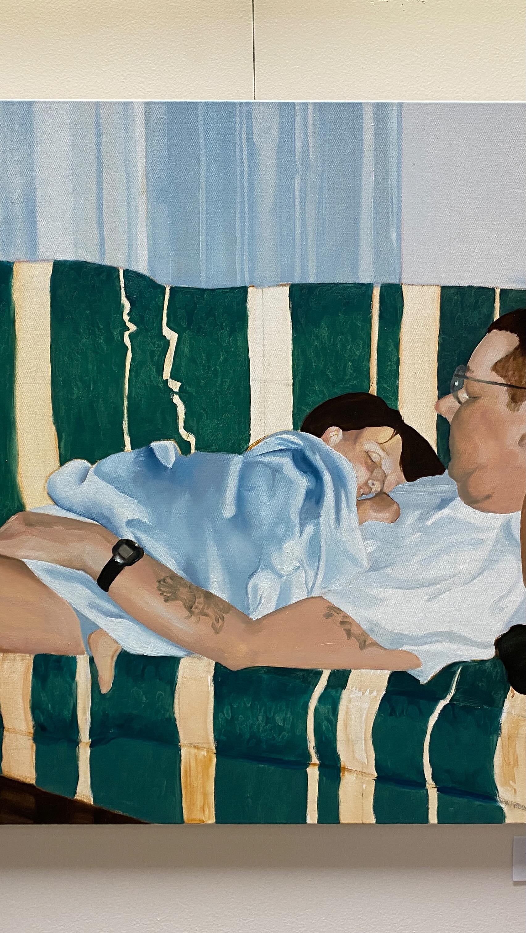 Another reveal @laurelridge_edu
.
“A Father’s Love” oil on canvas, 30 x 30 in
.
Solo exhibit up now through February. DM for a personal tour.
.
#oilpainting #paintersofinstagram #artexhibition #arttok