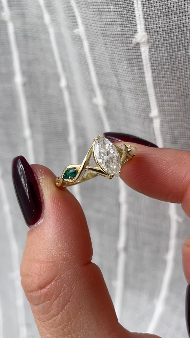 I have been MIA over here on IG for a few weeks, but still working on lots of engagement ring orders!! I am so happy with how this one turned out 🤩 Marquise moissanite with a twist band and an emerald and opal tucked inside a twist band!
The sky is the limit when it comes to custom engagement rings! Now taking orders for February and March engagements ❣️
#customengagementring #moissaniteengagementring #handmadejewelry #jewelrydesigner #marquiseengagementring #customjewelry #engaged #socalweddings #redlandsjewelers #iejewelers #shopsmall