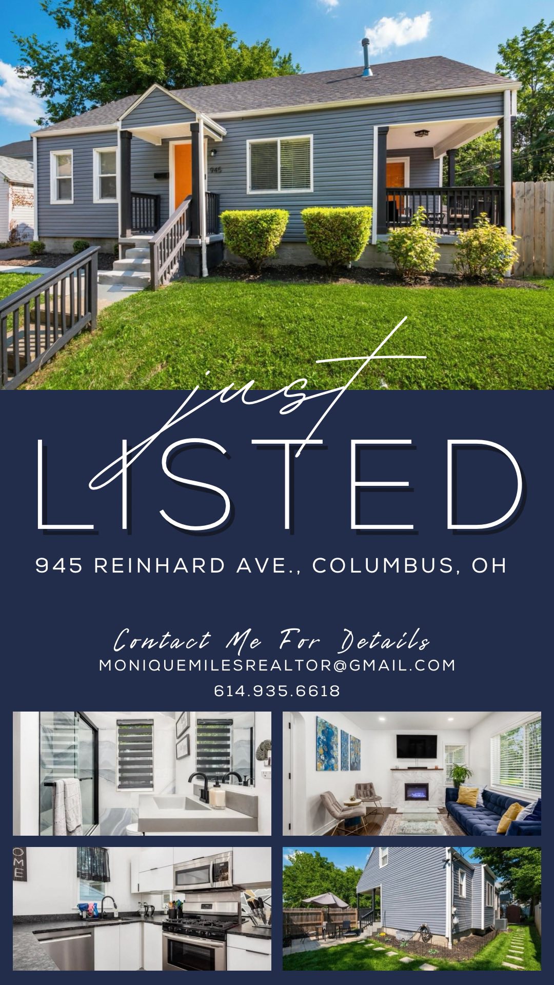 This SUPER CUTE Cape-Cod is ACTIVE TODAY!!!
🚨🚨NEW LISTING ALERT 🚨🚨
935 REINHARD AVENUE
💵$285,000
🛏 3 Bedroom
🛀🏼 2 Full Baths
🍽 Updated Kitchen
🛋Living Room, Eat-In Kitchen
📍Columbus, OH
📚Columbus City Schools
🗓️Active TODAY!!!
Call me TODAY for a showing 📲 614.935.6618