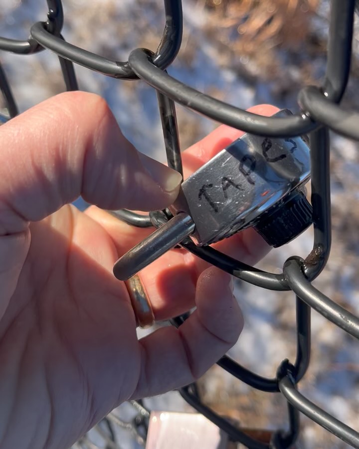 We added to the locks on the fence with a little note - tapestrypodcast.net #swamprabbittrail