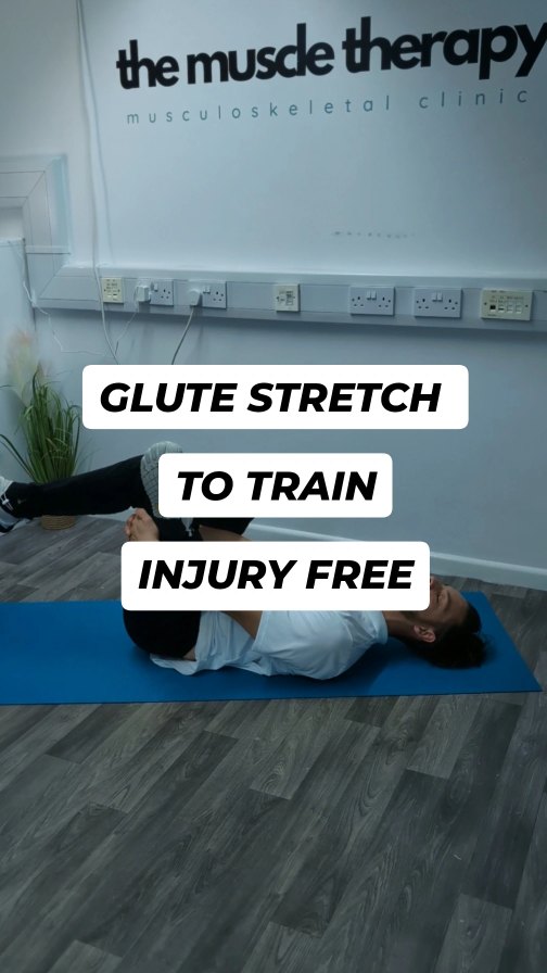 Tight glutes holding you back?
Try this quick stretch to ease tension, improve mobility, and keep training injury-free:
1️⃣ Lie on your back and cross one ankle over the opposite bent knee.
2️⃣ If this feels like enough, gently press the raised knee away with your hand.
3️⃣ Want a deeper stretch? Thread your hands behind the bent knee and pull it gently toward your chest.
4️⃣ Relax your head and take deep breaths until the tension eases.
Give it a go and let me know how it feels—or if you’re ready for a deeper fix, book a session and let’s keep you training at your best in no time!