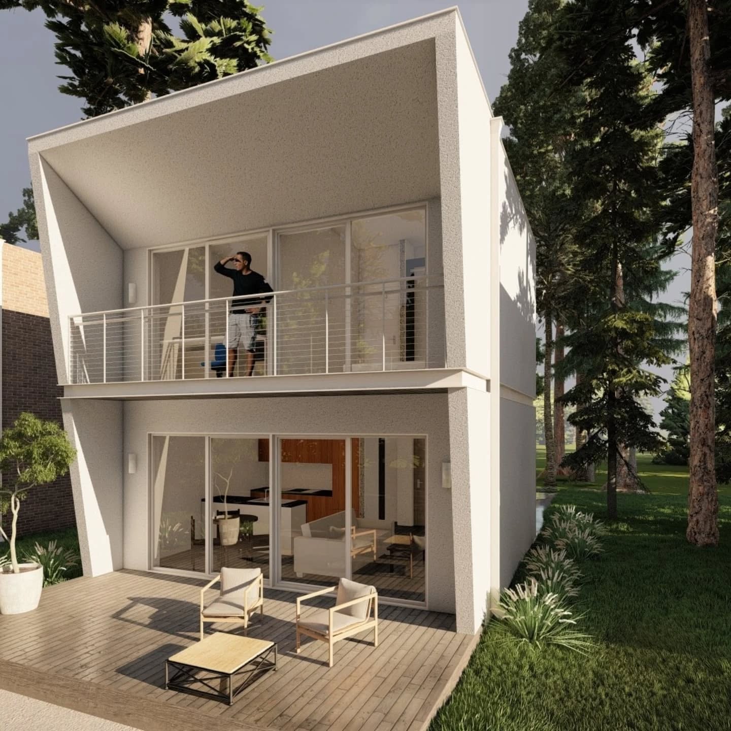 Ce părere aveți despre acest concept design pentru o casă pe un teren mic? ✨ Am creat un concept design exterior pentru o casă cu 2 etaje, de doar 6x6m pentru o integrare într-un teren de la doar 1 ar. Fiecare metru pătrat a fost optimizat pentru a oferi confort și funcționalitate. Fiecare detaliu, de la fațadă până la amenajarea grădinii, a fost gândit pentru a crea un spațiu personalizat și elegant. Spuneți-ne ce vă place cel mai mult!
#arhitectura #designinterior #casamică #solutiicreative #proiectare