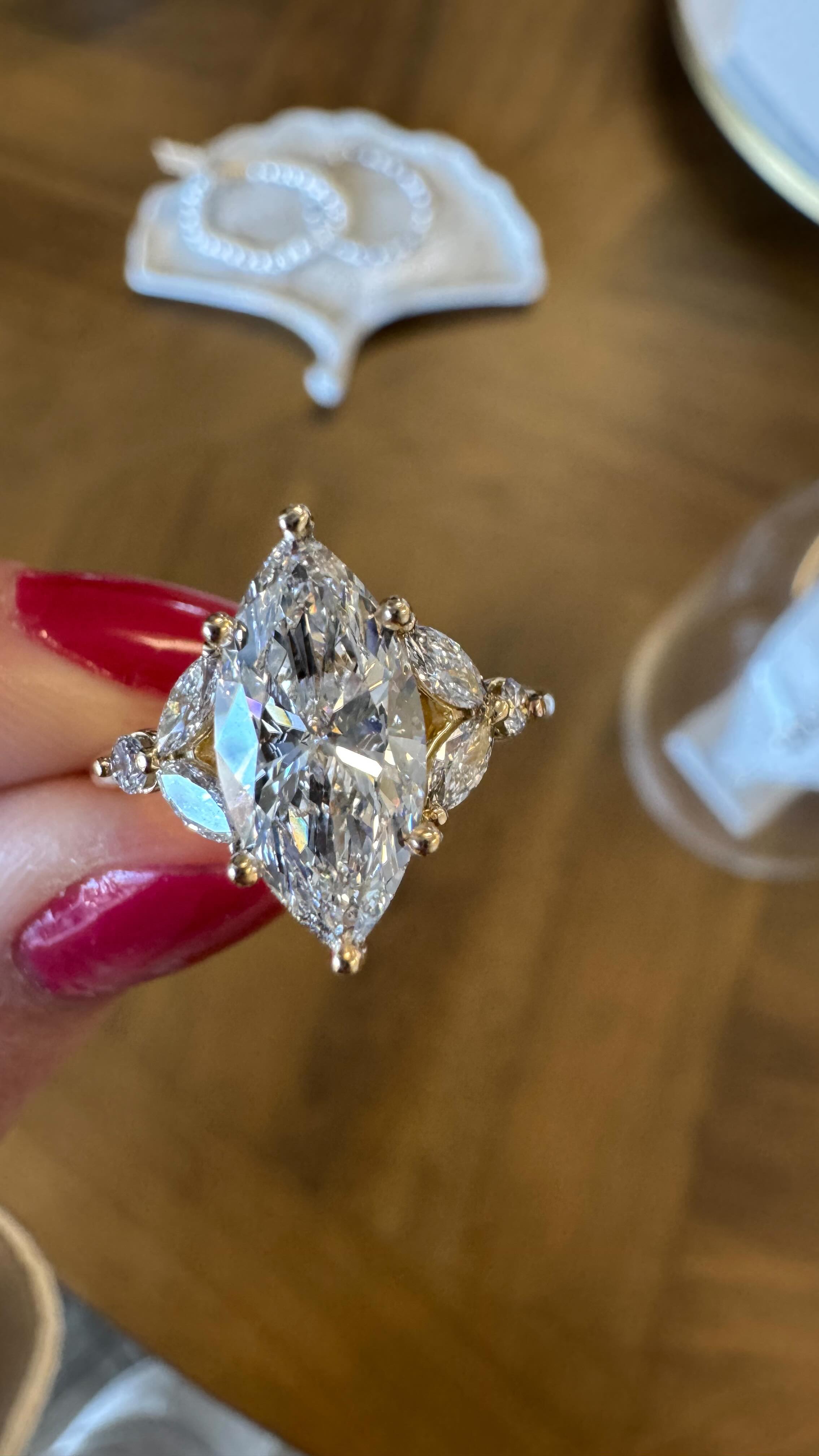 Marquise Diamond ✨ What a beauty ❤️🔥 #marquisediamond #marquise #uniquejewelry