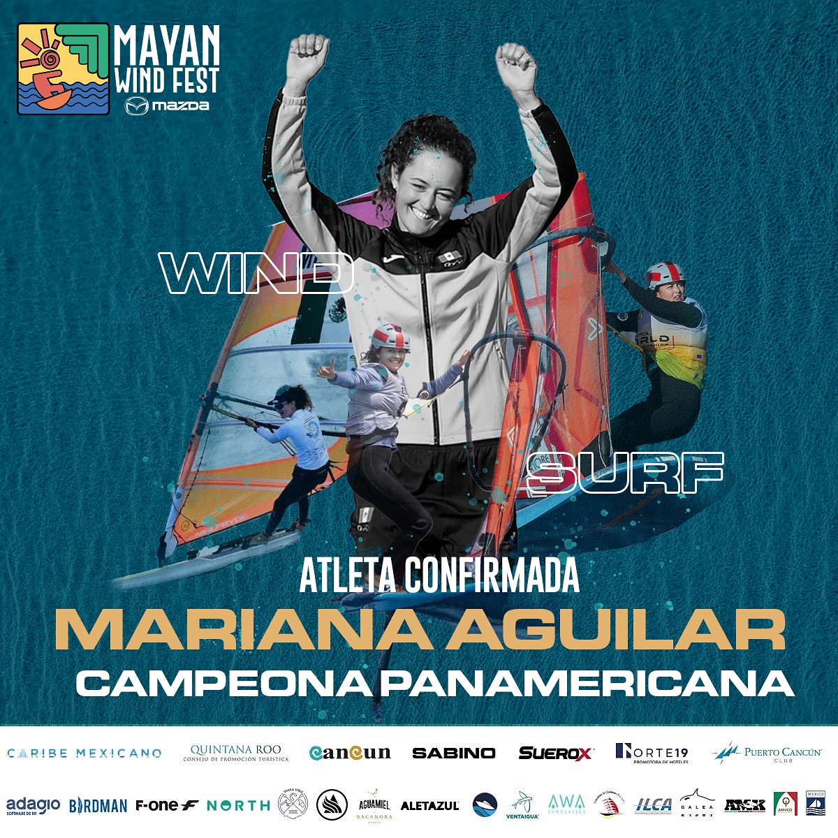 ¡Prepárate para vivir la emoción del Mayan Wind Fest! 🌊
Nos enorgullece anunciar la participación de Mariana Aguilar Chávez Peón, destacada atleta mexicana de windsurf y representante de México en los Juegos Olímpicos de París 2024, en iQFoil.
Con una trayectoria que incluye medallas de oro en los Juegos Panamericanos Junior Cali-Valle 2021 y en los Juegos Panamericanos Santiago 2023z
¡No te pierdas la oportunidad de verla en acción en el Mayan Wind Fest! 🏄♀️✨
#MayanWindFest #Windsurf #DeporteMexicano #iQFoil #windsurf #mexico #puertocancun #cancun