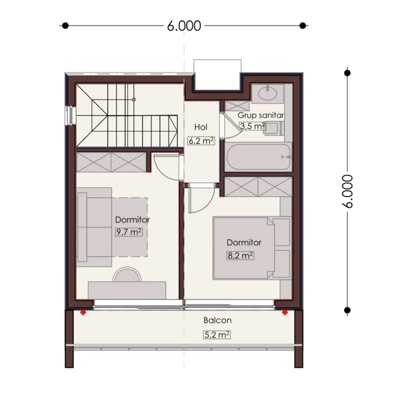 Ce părere aveți despre acest concept design pentru o casă pe un teren mic? ✨ Am creat un concept design exterior pentru o casă cu 2 etaje, de doar 6x6m pentru o integrare într-un teren de la doar 1 ar. Fiecare metru pătrat a fost optimizat pentru a oferi confort și funcționalitate. Fiecare detaliu, de la fațadă până la amenajarea grădinii, a fost gândit pentru a crea un spațiu personalizat și elegant. Spuneți-ne ce vă place cel mai mult!
#arhitectura #designinterior #casamică #solutiicreative #proiectare