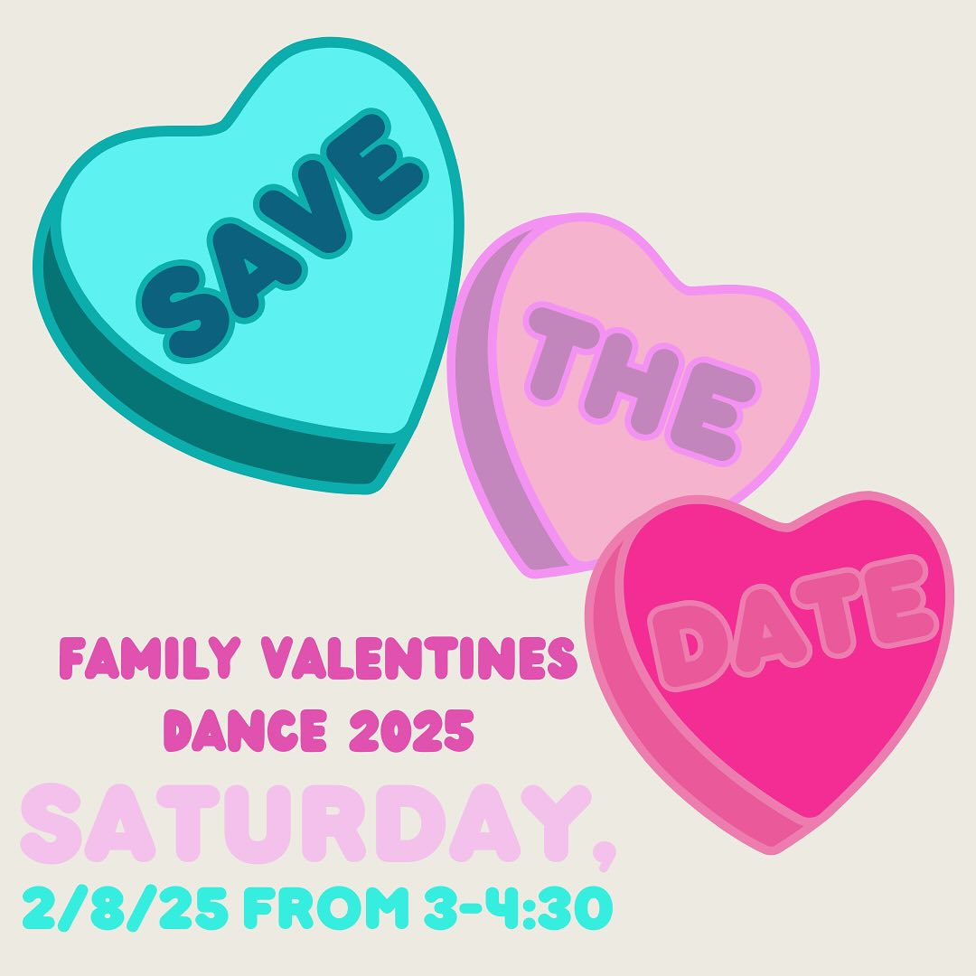 get your dancing shoes - our valentines dance is coming up soon! join us on 2/8 for a fun day to celebrate all the people you love! dm us to RSVP - we need 10 more families to sign up for the event to go on!