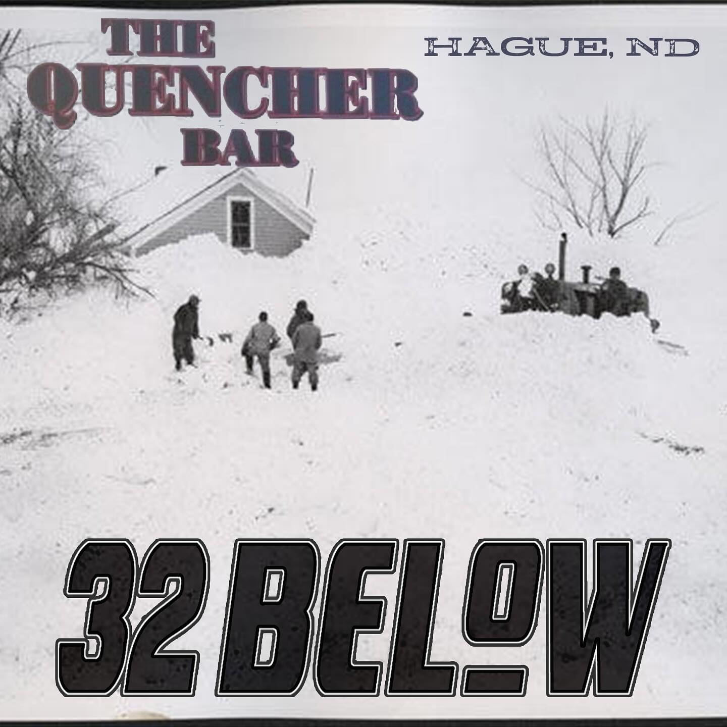 1.18.25 - The Quencher Bar in Hague, ND. It’s cold outside. See you Saturday. Stay warm. Be good. #32below #quencher #ndlegendary