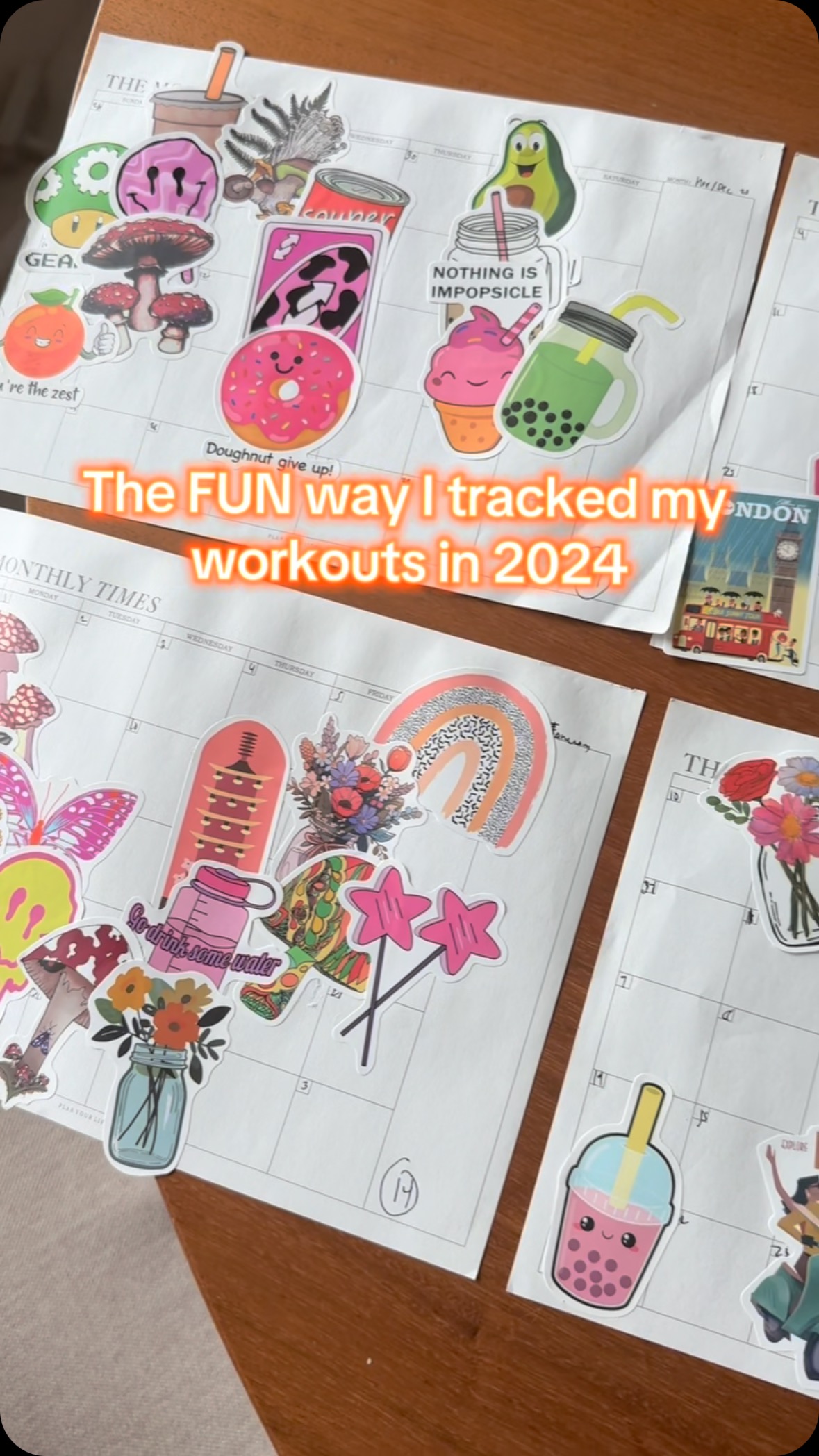 Fitness trackers are not my favorite because they made me focus so much on calories burned instead of doing movement I enjoy. It made working out stressful, and over worked and under fueled my body for YEARS. AND they’re not even that accurate anyway.
So I made this! You can track anything you’re working on, I needed a way to stay motivated and add more fun back to movement. Plus the 90s girl in me loves stickers of course ✨✨✨
How do you stay on track?
#Fitness trackers #caloriesburned #accountability