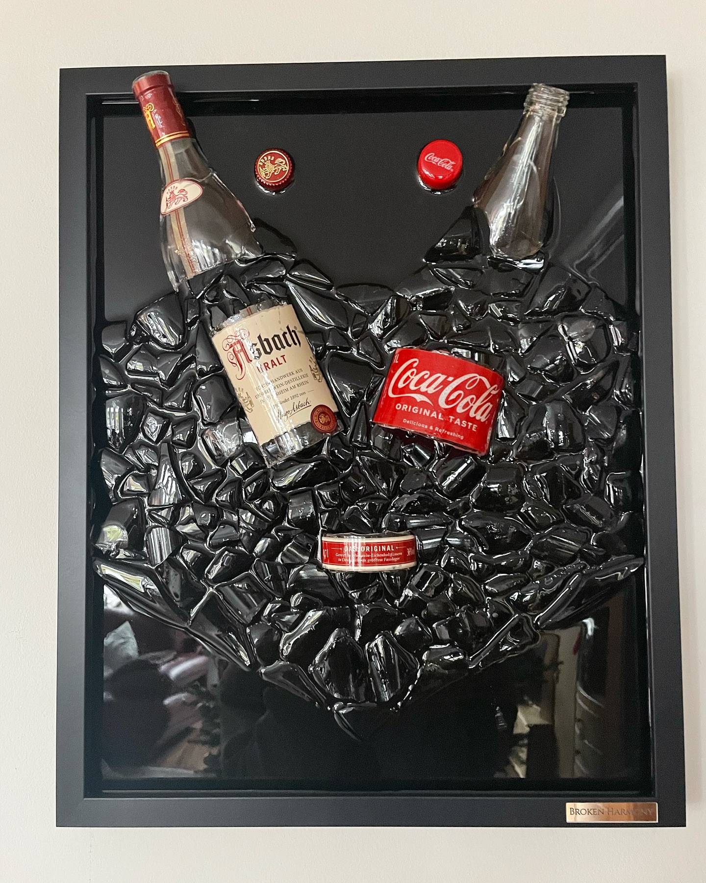 Asbach Uralt x Coca Cola im 50x40cm Rahmen 🍾🔨