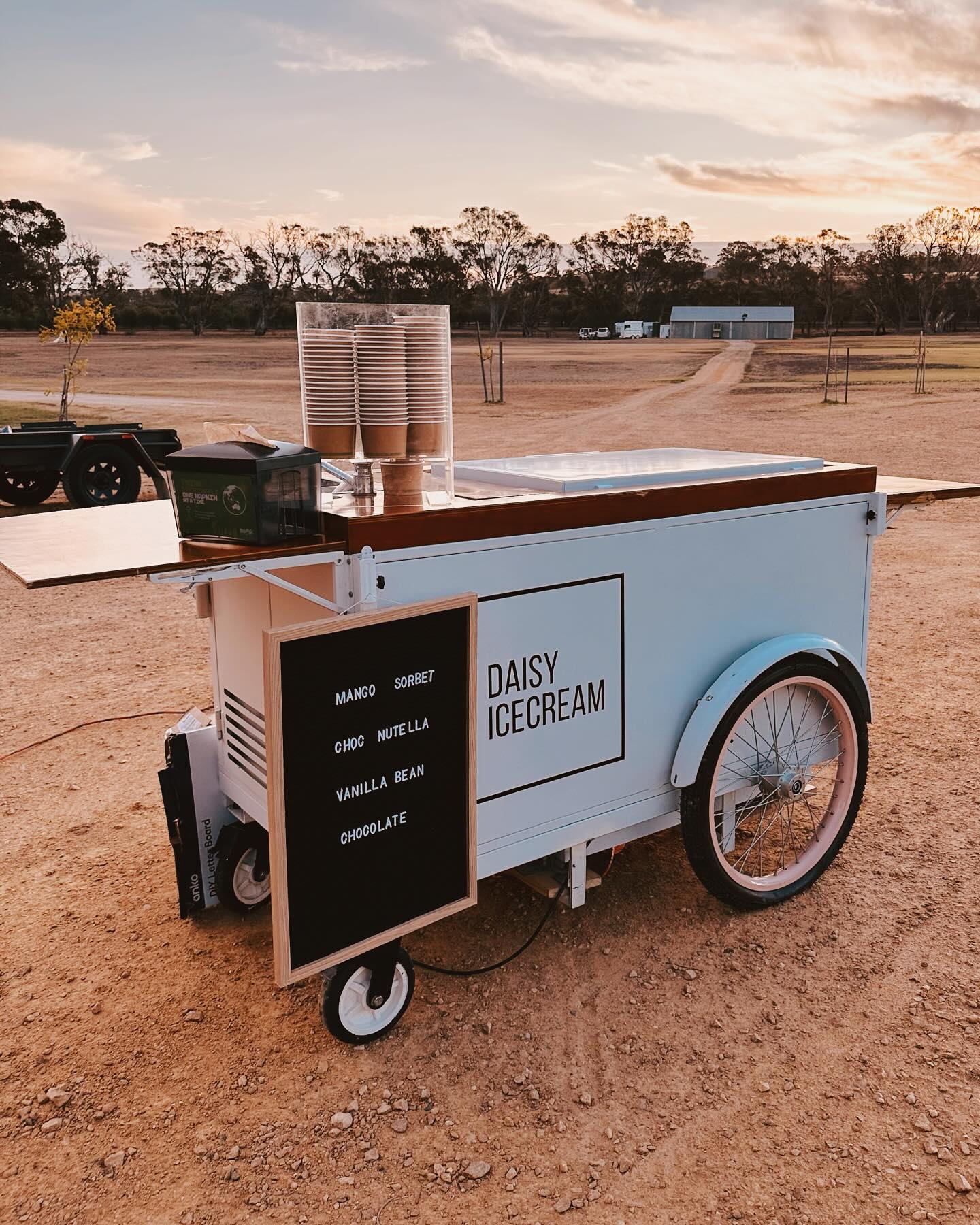 Stoney Creek Estate + Daisy Ice Cream = perfection. 🌿✨ Mango Sorbet is always a crowd favourite—refreshingly sweet, just like the day! 🍋🍦
Contact us about having our ice cream cart at your next event, wedding, engagement or corporate event!
#AdelaideCatering
#AdelaideEats
#AdelaideBusiness
#DaisyIceCream
#DessertCateringAdelaide
#AdelaideWeddings
#CorporateCateringAdelaide
#AdelaideWeddingCatering
#AdelaideFoodTruck
#AdelaideCaterers
#AdelaideFood
#AdelaideFoodBlogger
#IceCreamAdelaide
#WeddingSA
#WeddingAdelaide
#AdelaideWeddingSuppliers
#AdelaideWeddingDirectory
#IChooseSA
#IceCreamLove
#SouthAustralianWedding
#AdelaideWeddingVenue