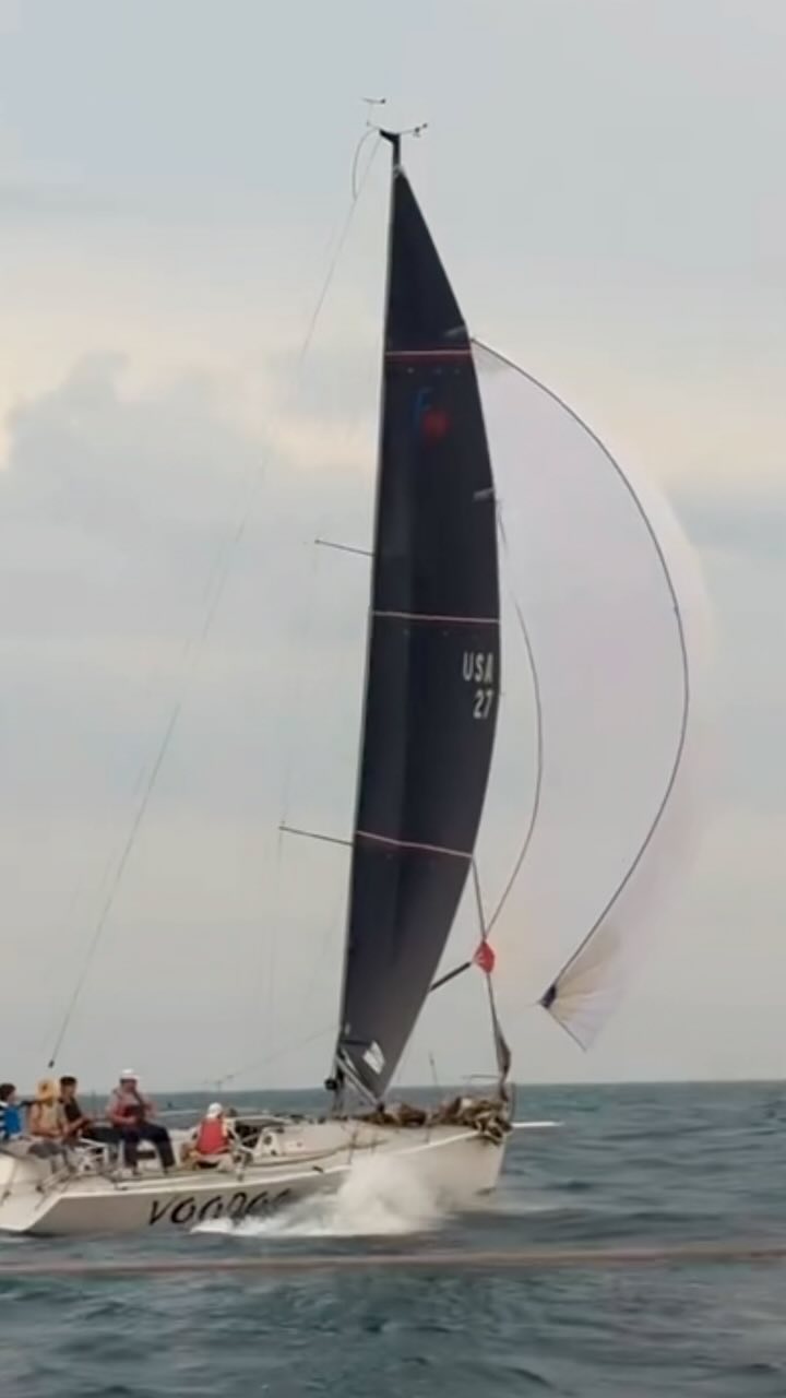 Getting sporty with the boys onboard Farr 30 Voodoo. Only took three months to figure out we took home the Annette trophy for the Erie-Dover leg of the 2024 Lake Erie Interclub. What a send off for such a fun boat!
Avg crew age - 22.5
Max boat speed - 23.8 kts
———
Sails
Upwind- Lt 1 / Hvy 1 / J2 / J3
Downwind- S1 / S2 / A2 / A4/ blast reacher / Frac sym
———
#Lakeerie #greatlakes #sail #saillife #sailinglife #sailmaker #sailing #sails #sailboat #yachting #yachtracing #vela #mumm30 #farr30 #lakeracing #freshwatersailing #voodoo