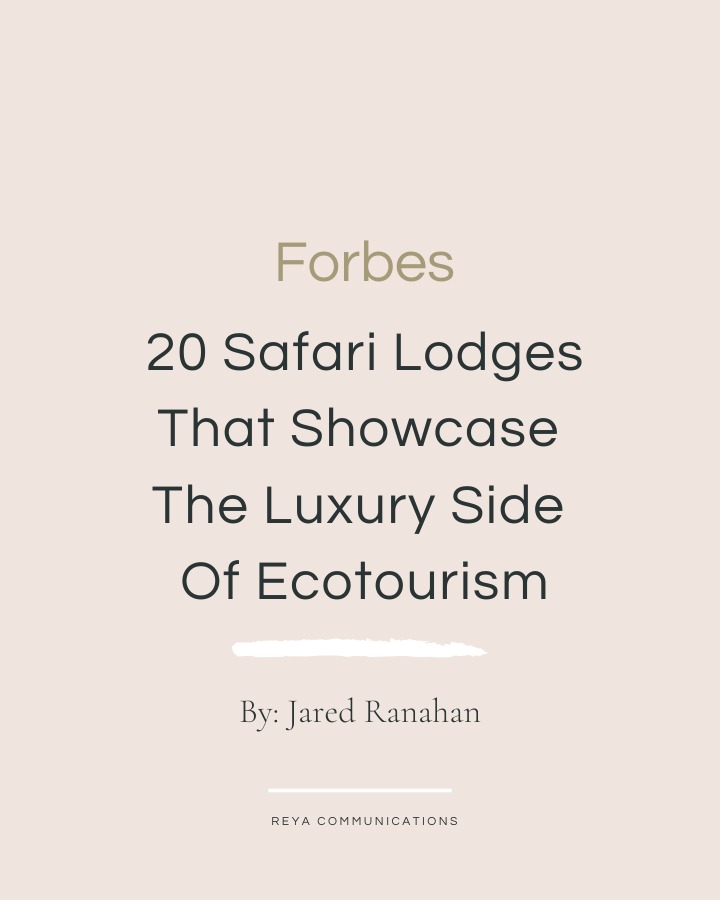 In one of his latest features for @forbes , @jaredranahan highlights Kibale Lodge @volcanoes_safaris as one of the 20 Safari Lodges That Showcase The Luxury Side of Ecotourism.
Described as "the newest and most luxurious lodge in Uganda," Kibale Lodge redefines sustainable travel by blending comfort with a deep commitment to the local environment and community. As Pearl Jurist-Schoen of Extraordinary Journeys notes, “Built with integrity, using locally-sourced materials and in partnership with the local Batooro community, Kibale Lodge offers guests supreme comfort and service while maintaining a true connection to the place.”
Located near where Netflix’s Chimp Empire was filmed, Kibale Lodge provides a front-row seat to Uganda’s rich biodiversity. Guests can embark on unforgettable chimpanzee trekking adventures, guided birdwatching tours, and explorations of the Bigodi wetlands. Beyond its luxurious amenities—including personal butler service and private terraces—Kibale Lodge is a beacon of conservation, funding local schools and running an ambitious reforestation program.
For journalists eager to delve into the story of Kibale Lodge or explore its role in redefining luxury ecotourism, we’re here to provide insights and opportunities.
Read the full article in the link in our stories.
#KibaleLodge #VolcanoesSafaris #LuxuryTravel #Ecotourism #ForbesTravel #ChimpanzeeTrekking #SustainableTravel #TravelPR #REYACommunications