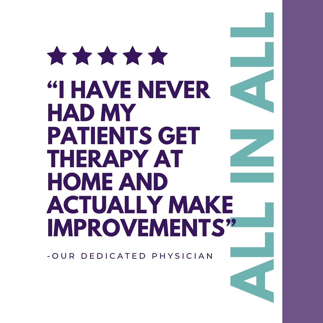 This is one of the most influential statements I heard from our patientās physician on my very first phone call with him to discuss the patientās progress. As a brand new PT practice owner, this comment has carried me through why we must continue pushing our vision forward.
We are DIFFERENT! Our Physicians can tell, Our Patients can tell and the World must know!!
LETS GET IT.
#allin #physicaltherapy #neuro #orthopedics #redefiningrehab #cantstop