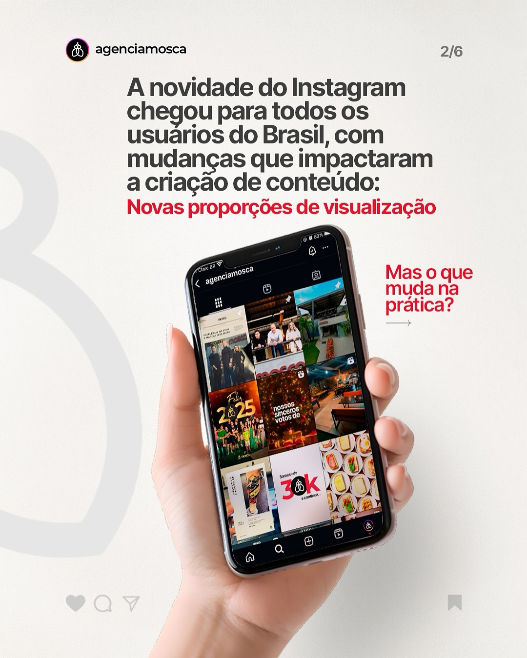Uma novidade tomou conta das redes sociais no último final de semana. A atualização no Instagram mexeu com a forma como os posts são exibidos no perfil, deixando muitos feeds desconfigurados.
RIP feed organizado! 🪦
Agora é hora de reorganizar a distribuição de elementos nos seus conteúdos e recomeçar!
👉 Comente "EU QUERO" para receber o link no seu direct!
#instagram #markzuckberg #novoformato #feed