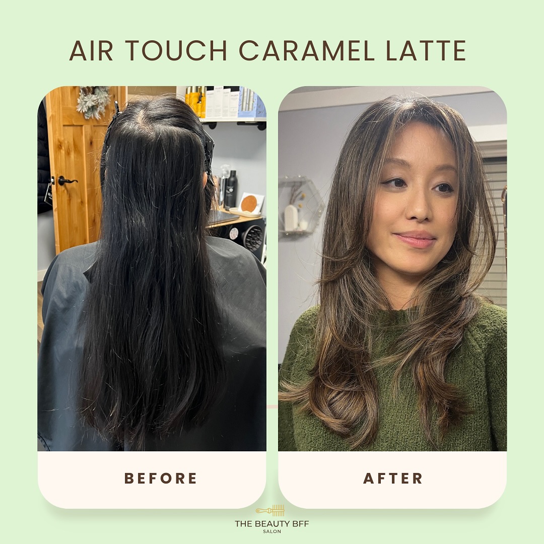 Hi Beauties! She wanted caramel latte, so she got caramel latte! This is a soft air touch balayage with a layered haircut. Haircut and haircolor by me.
Book your next beauty service with me, book online www.thebeautybff.com.
.
.
.
I do #haircut #makeup #facials #browshaping #skincareconsultation #makeupconsultation #hairstyling #updo #wave #perm #haircolor #balayage #highlights #brunettes #blondes #keratinsmoothing #airtouchombre
I am a #mn #hairstylist #haircolorist #makeupartist #estethician #cosmetologist #womanowned #hmong #smallbusiness
#marinathebeautybff #thebeautybffsalon
#matthewrobertsalon #hairbrained