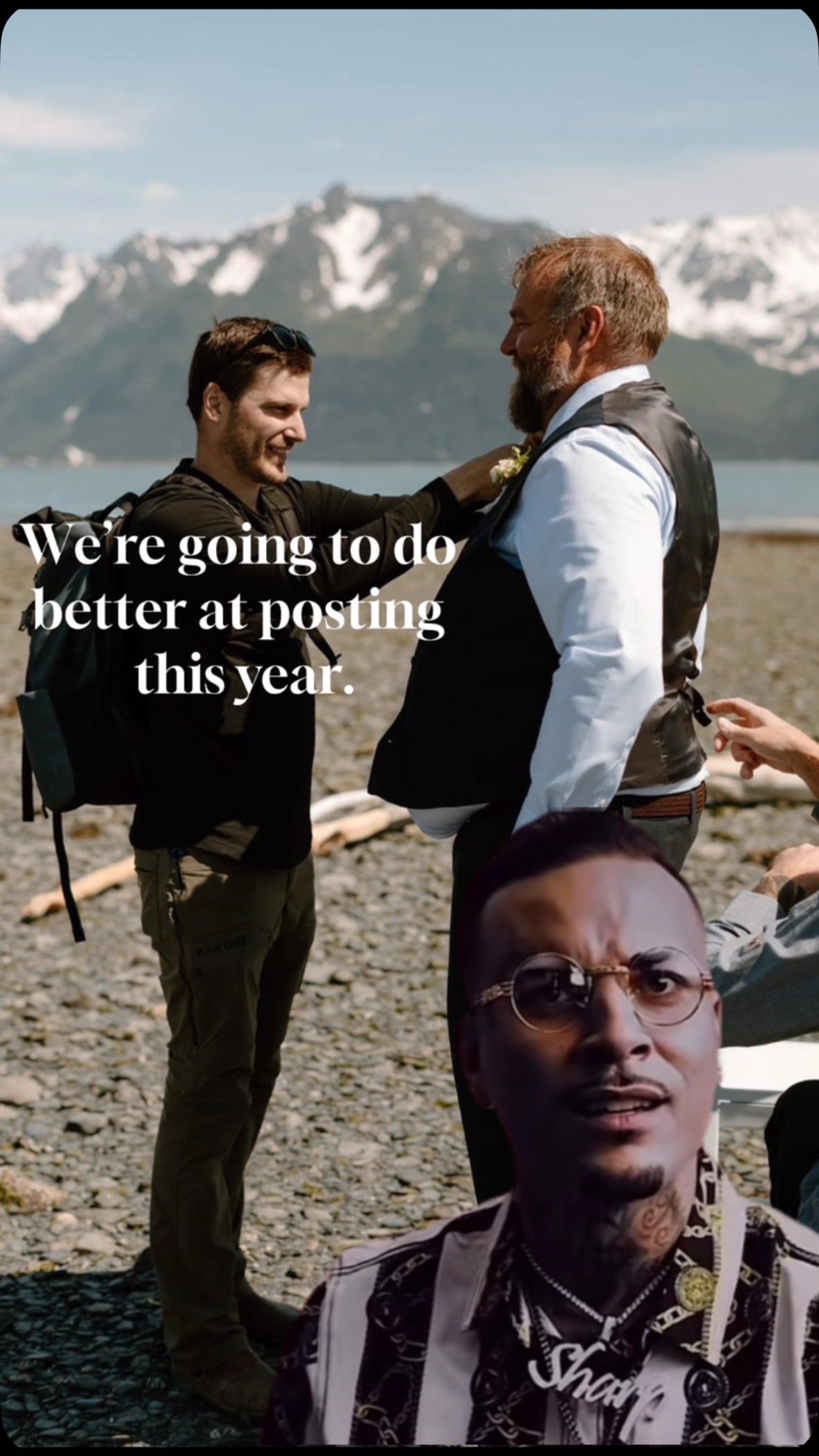 Already destroying last year.📈 #alaskaelopement #wedding #alaska #alaskawedding