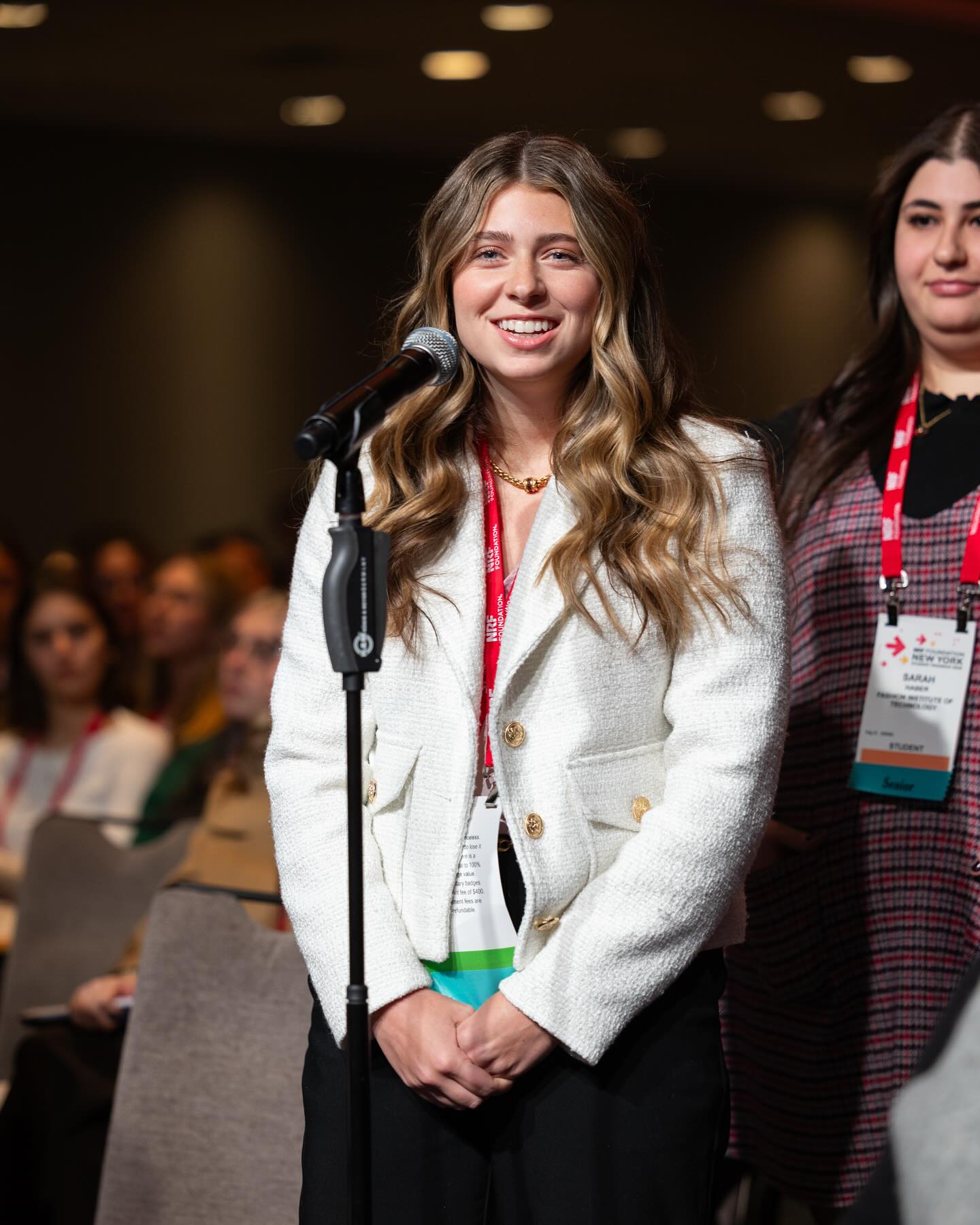 We LOVED when Badgers asked questions to the speakers!!! ❤️✨We couldn’t have asked for a better trip!!! #nyc #nrf