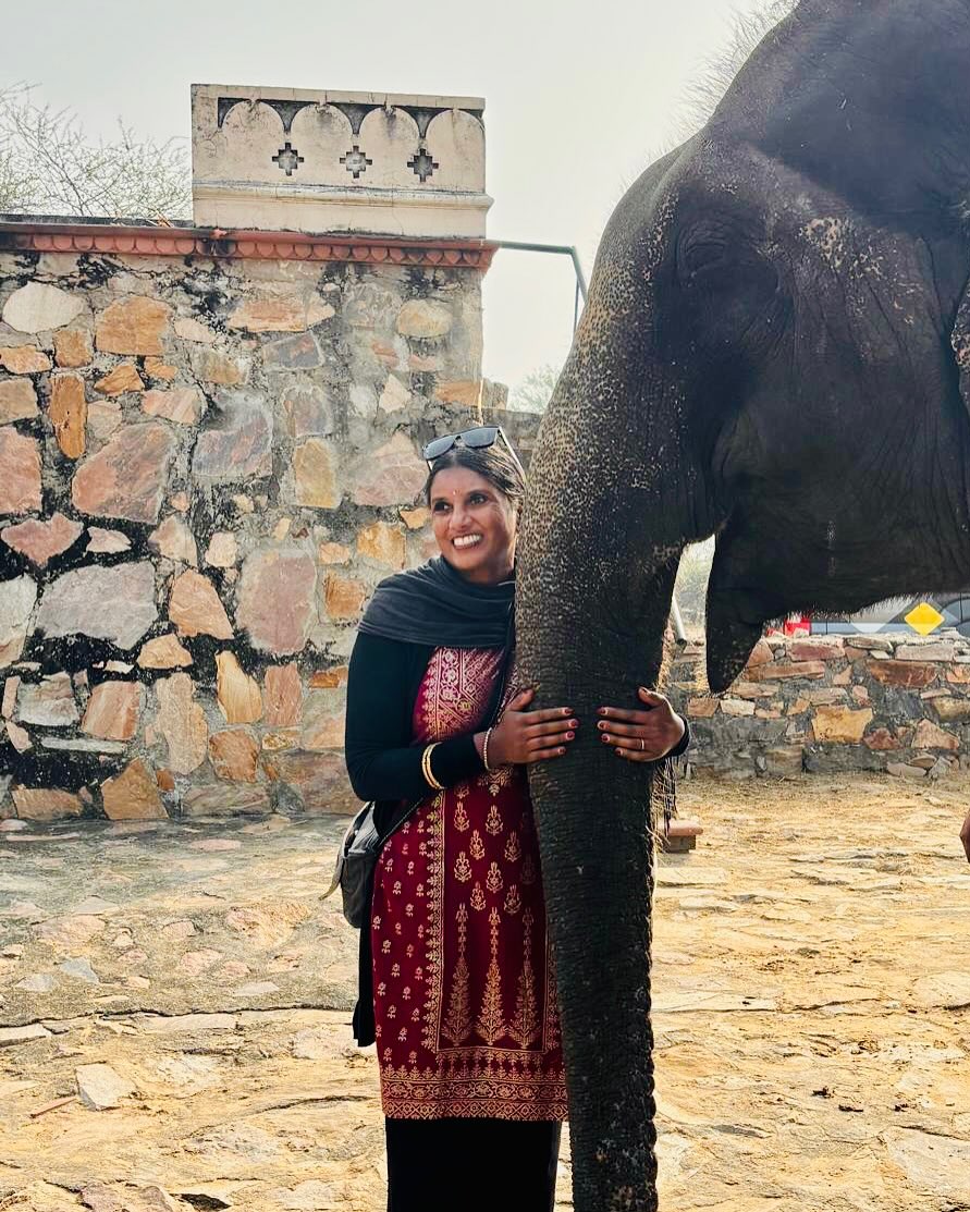Grateful everyday for this beautiful life #jaipur #india #elephant #travel #nature #explore #happiness #womensupportingwomen #womenstravel #grateful