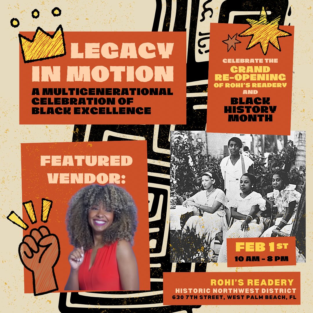 It’s that time of year again! ✊🏾✨
Broward and Palm Beach fam, this one’s for YOU! 🗣️ I’m thrilled to announce that I’ll be part of Rohi’s Readery’s 3rd Annual Black History Month Kickoff Event: “Legacy in Motion: A Multigenerational Celebration of Black Excellence” in the Historic Northwest District.
📚 Join me on Saturday, Feb 1st, at the Voice of Black Excellence Literary Fair, located at 630 7th St, West Palm Beach, FL 33401. This event is packed with inspiration, celebration, and family fun!
I’ll be there signing books—including my latest release, No Greater Love! 💛 Stay tuned for more details, but for now, SAVE THE DATE and plan to bring the whole family! Can’t wait to see you there!
#BlackHistoryMonth #LegacyInMotion #BlackExcellence #RohisReadery #LiteraryFair #NoGreaterLove #AuthorLife