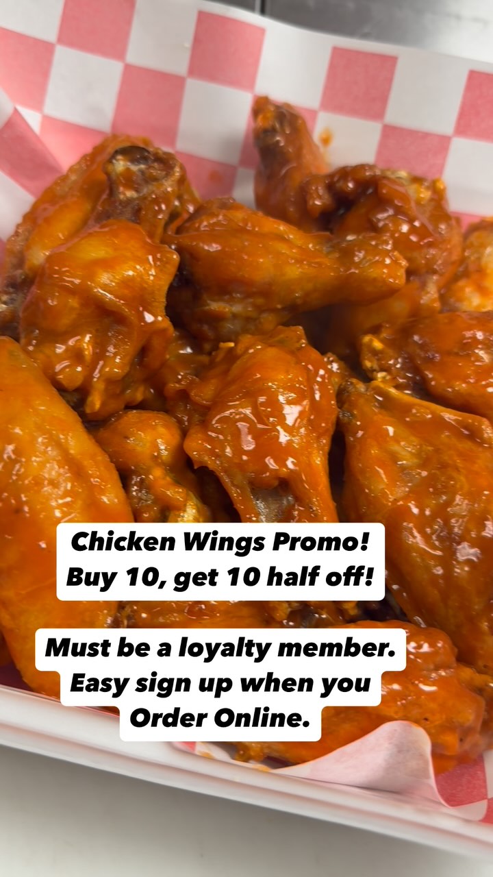 🚨BOGO Chicken Wings! Buy one order of 10, receive 50% off a second order of 10. No limits. MUST be a loyalty member! Easy Sign up while you order online. Details 👇🏼
‼️Loyalty Members: Your rewards just 𝗱𝗼𝘂𝗯𝗹𝗲𝗱! We lowered the threshold for earning your automatic $10 discount from 200 points to 100 points! Spend $100/ receive $10 back. We know your dollars need to work harder these days, and we appreciate your loyalty!
📲Visit our website to Sign up for Loyalty if you’re not a member. BONUS 50 points just for signing! Order Online for seamless earning!
🍕Tomasso’s Pizza and Subs🍕
📲Order Online at tomassospizza.com
Dine In••Takeout••Delivery••Catering
Family Owned & Operated
Est 1981 in Boca Raton, FL
561-392-8985
