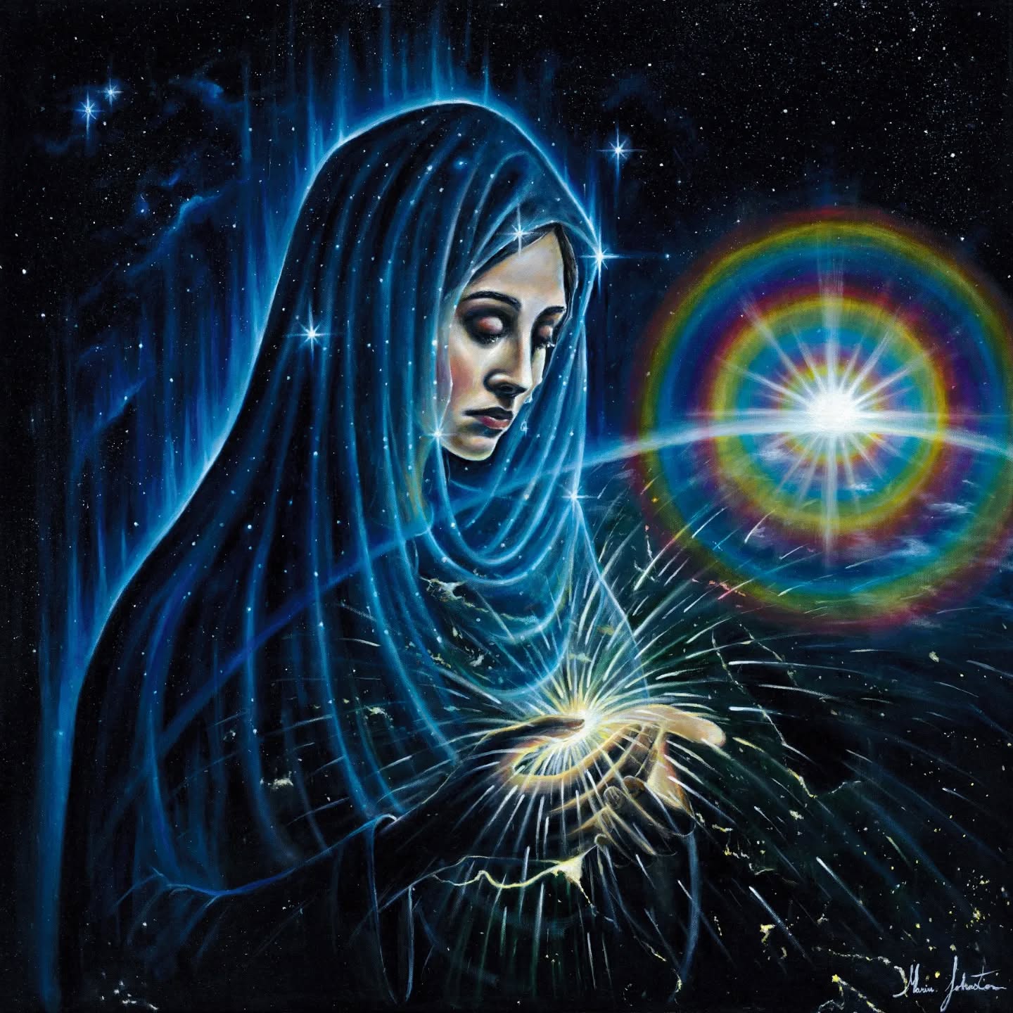 🇵🇸 Feeling both a strange combination of celebration and grief with the Palestinian people today at the day of the ceasefire. Celebration for the ceasefire, whilst feeling for the unimaginable loss of these people. It's incomprehensible!
Golden lights taken without any cause.
Deep holding is still needed for the loss and grief of Palestinian people. And that part that is in ourselves too. Our own loss and grief.
The mother calls to us for this next piece. She who sees and feels all. She calls us more to her. She asks us to remember her and connect to her more. She is the healing we all need now. She's all we have ever needed.
'Mother Rising' - Oils on Canvas (Original and Prints for sale with percentage going to @thepcrf @gazagobragh )
#ceasefire #palestine #holding #celebration #grief #loss #love #ceasefireannouncment #mother #motherrising #palestineceasefire #rest #connectmother