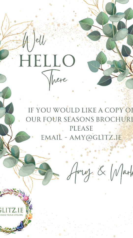 A busy morning...
Getting wedding showcase ready at The Four Seasons Hotel Carlingford