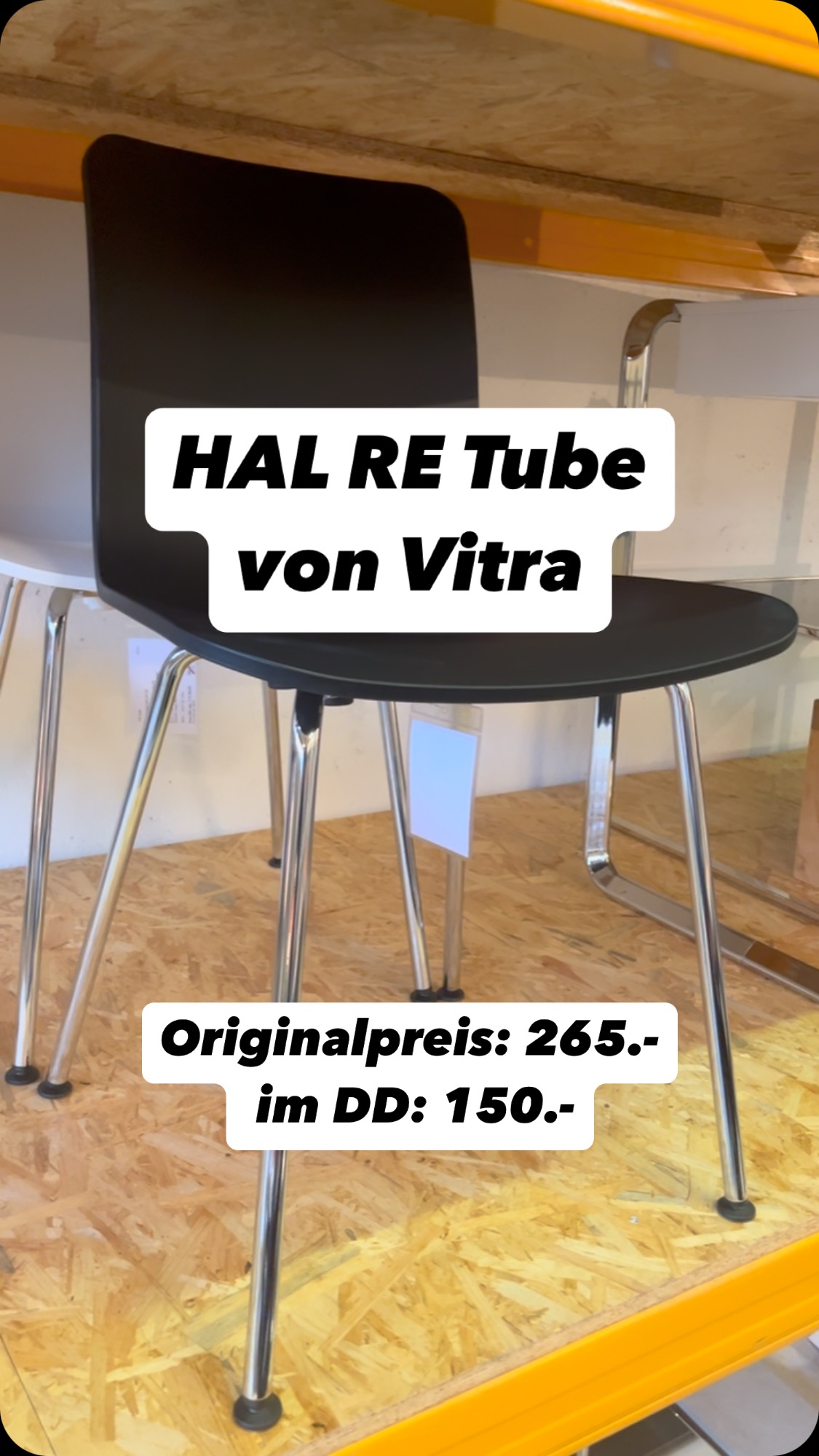 Den HAL Re Tube können Sie im Designdepot auch in ihrer Wunschfarbe zum Sonderpreis von 200.- bestellen.
(nur mit dem verchromten, nicht stapelbaren Untergestell möglich)
#vitra #halretube
